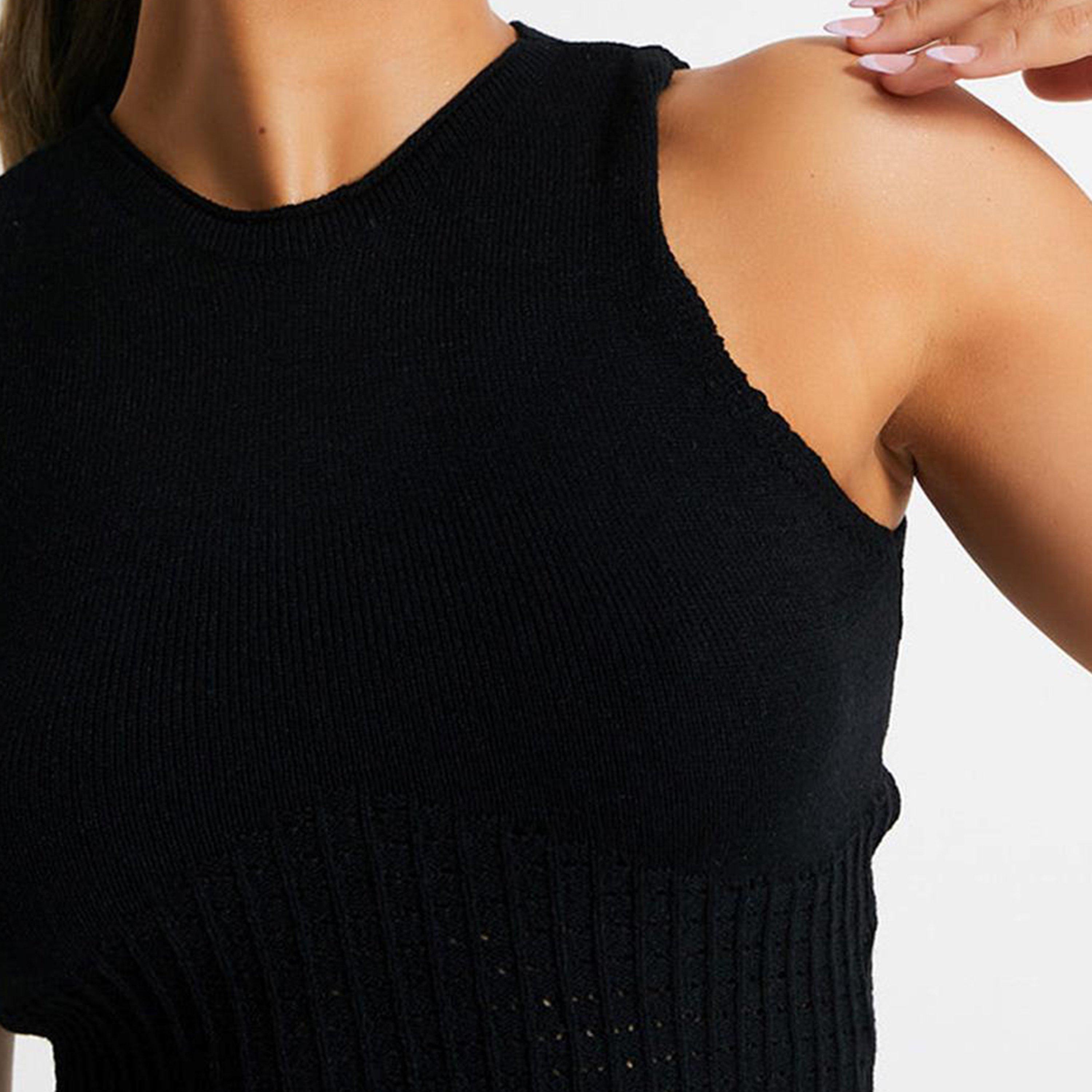 Black - I Saw It First - ISAWITFIRST Kniited Bust Detail Top Co-Ord - 5