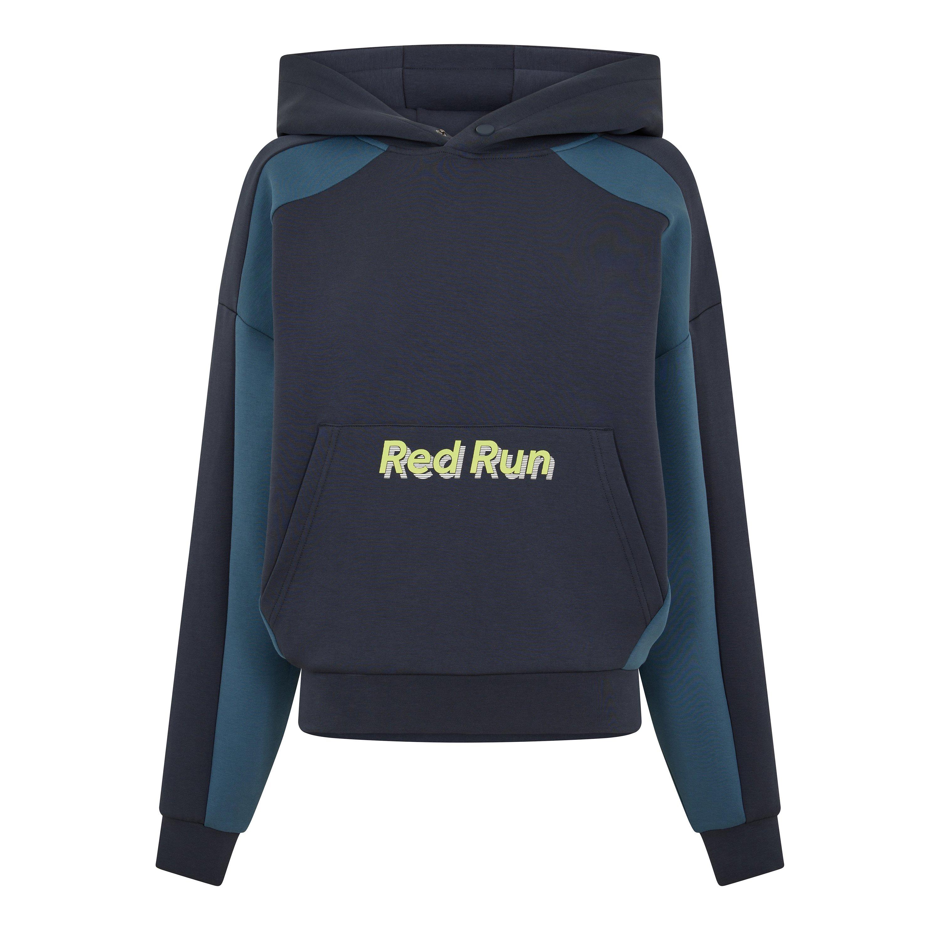 Red Run Womens Block Hoodie