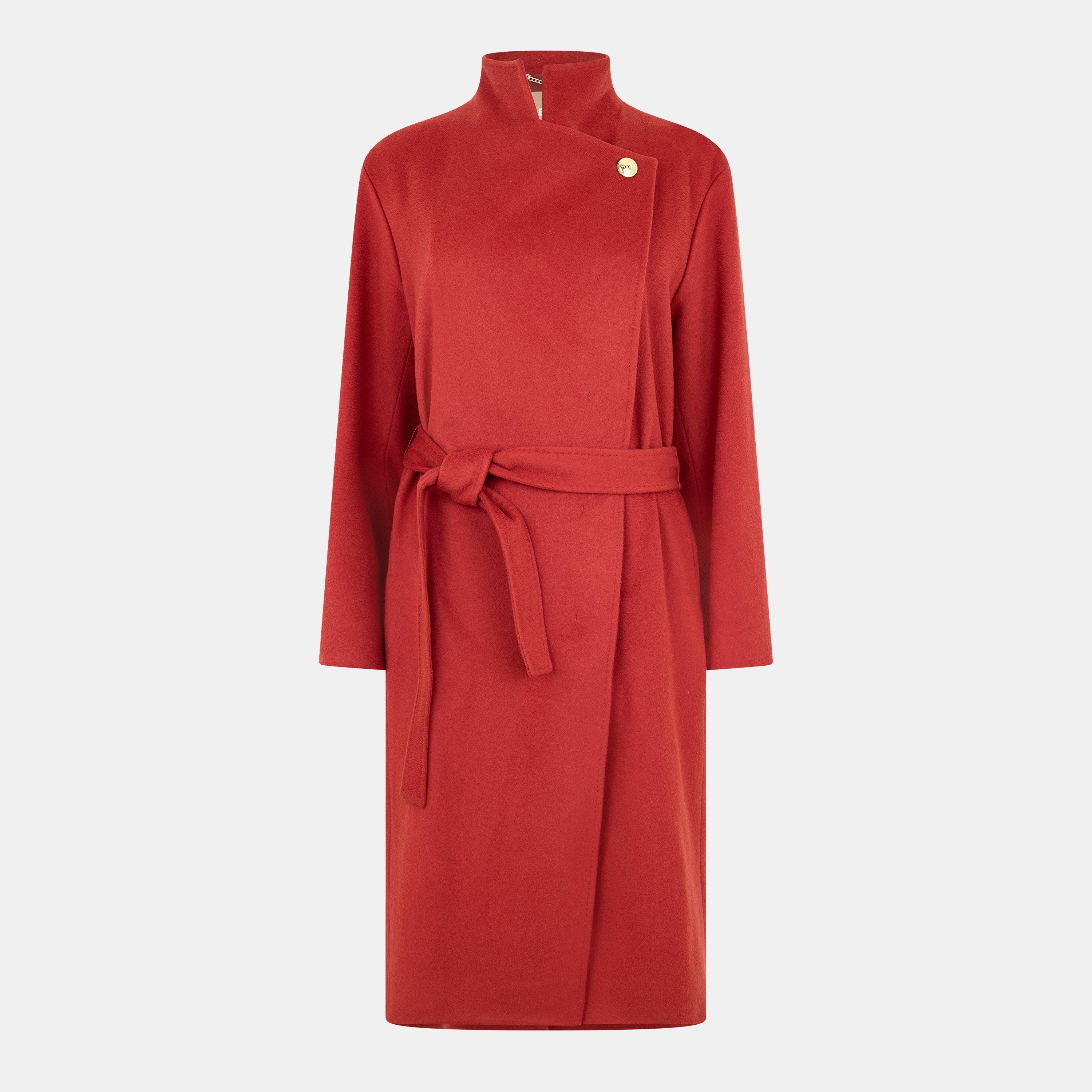 Medium Red - Boss - Women's Cetilla Tailored Formal Coat - 1