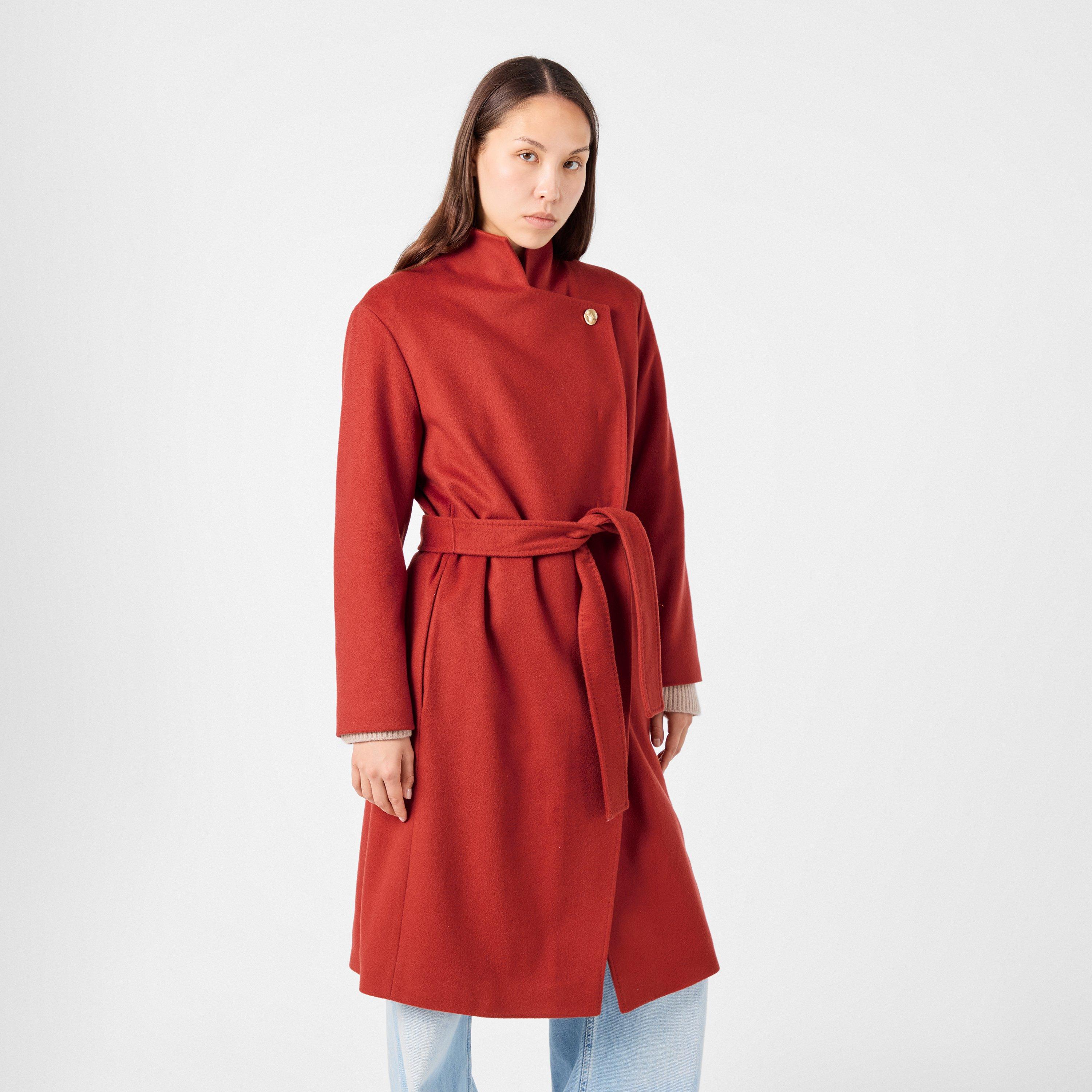 Medium Red - Boss - Women's Cetilla Tailored Formal Coat - 3