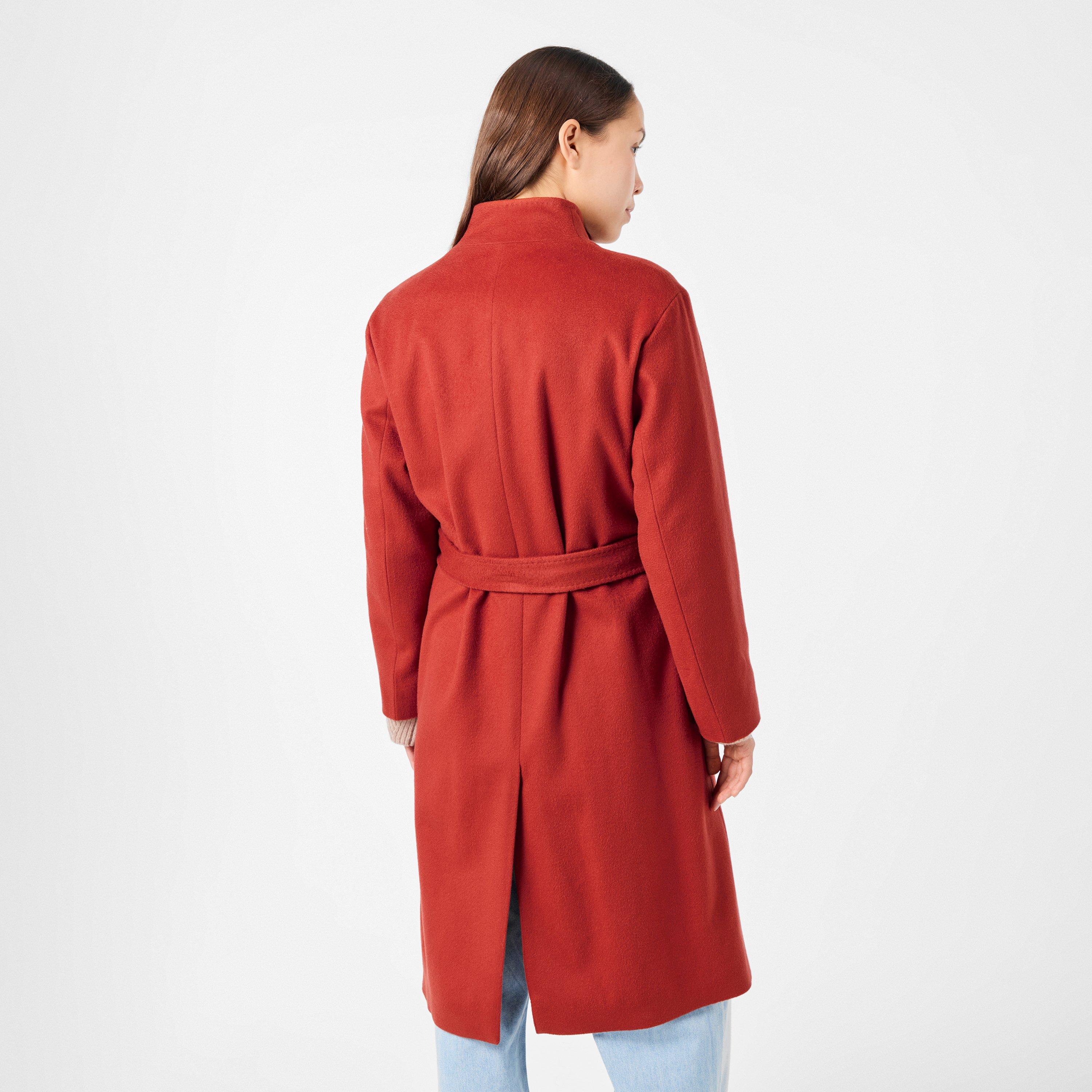 Medium Red - Boss - Women's Cetilla Tailored Formal Coat - 4