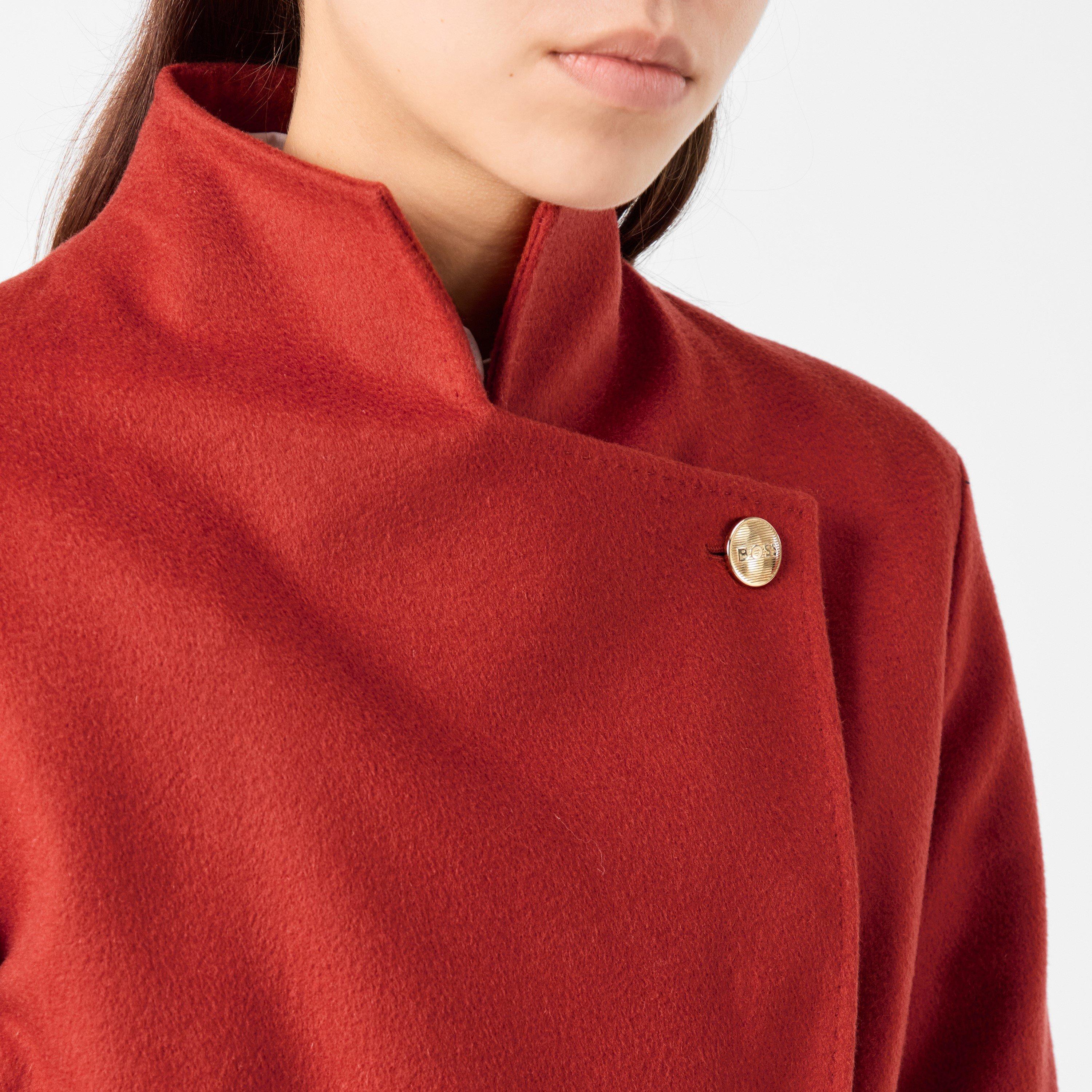 Medium Red - Boss - Women's Cetilla Tailored Formal Coat - 5