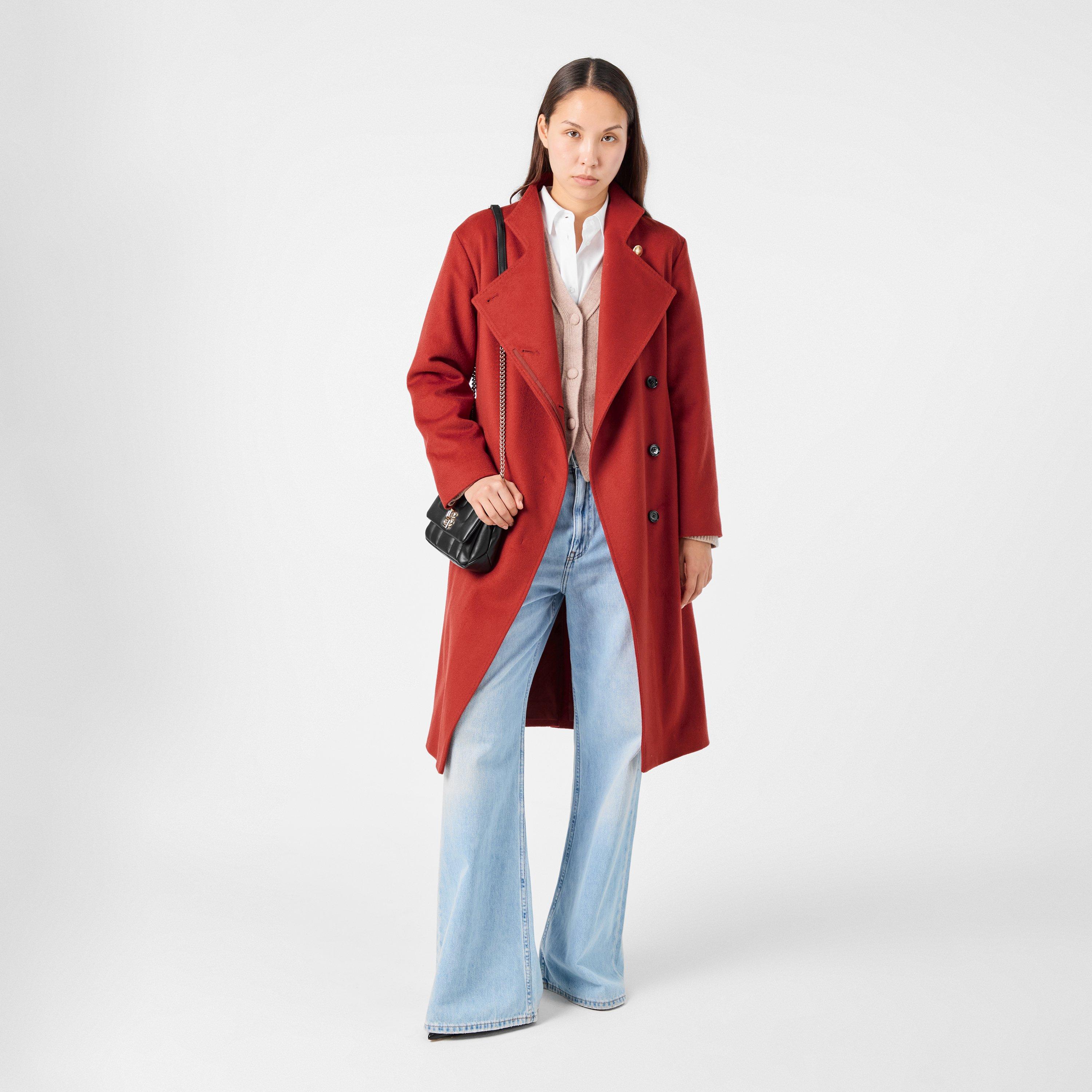 Medium Red - Boss - Women's Cetilla Tailored Formal Coat - 6