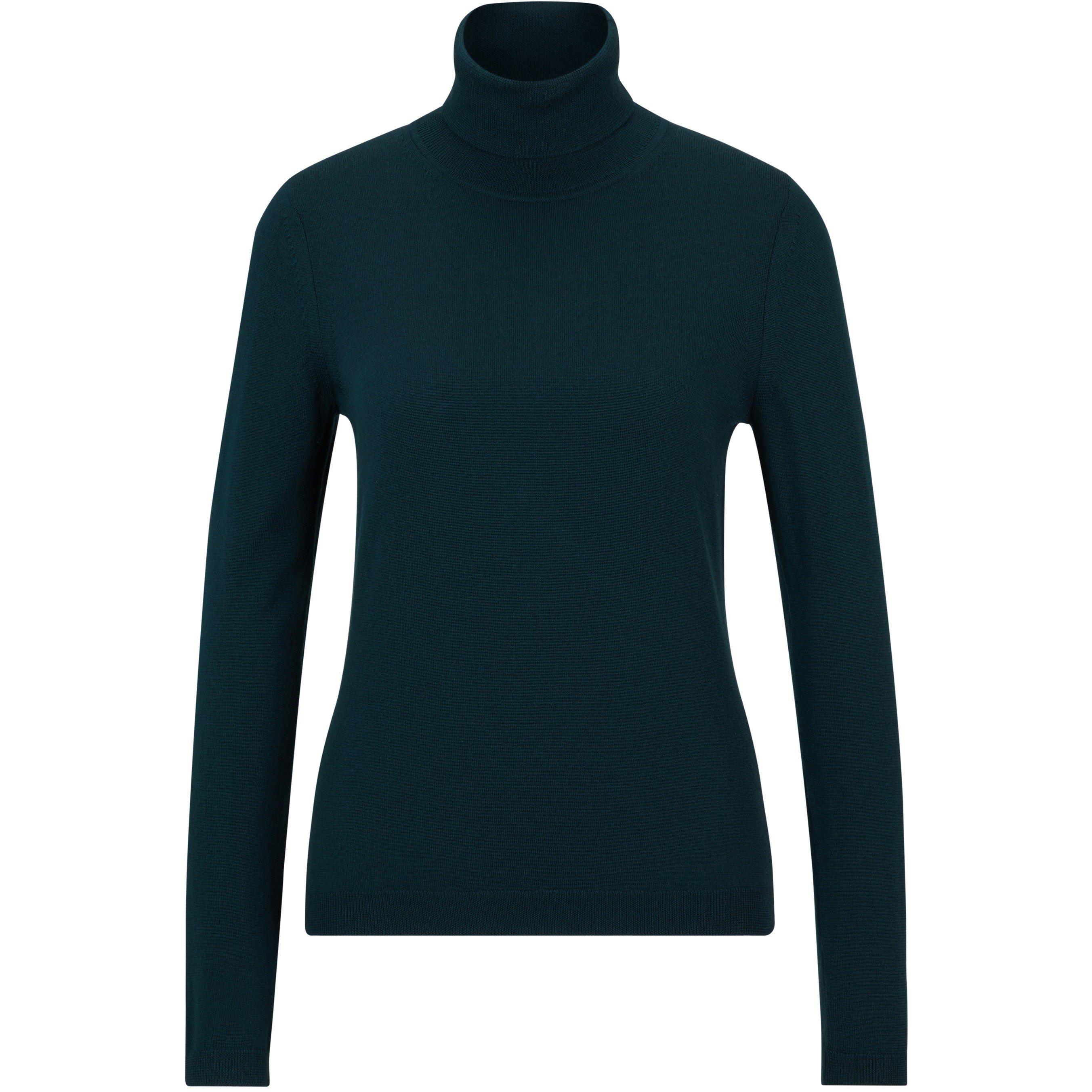 Dark Green - Boss - Women's Famaurian Relaxed Fit Crew Sweatshirt