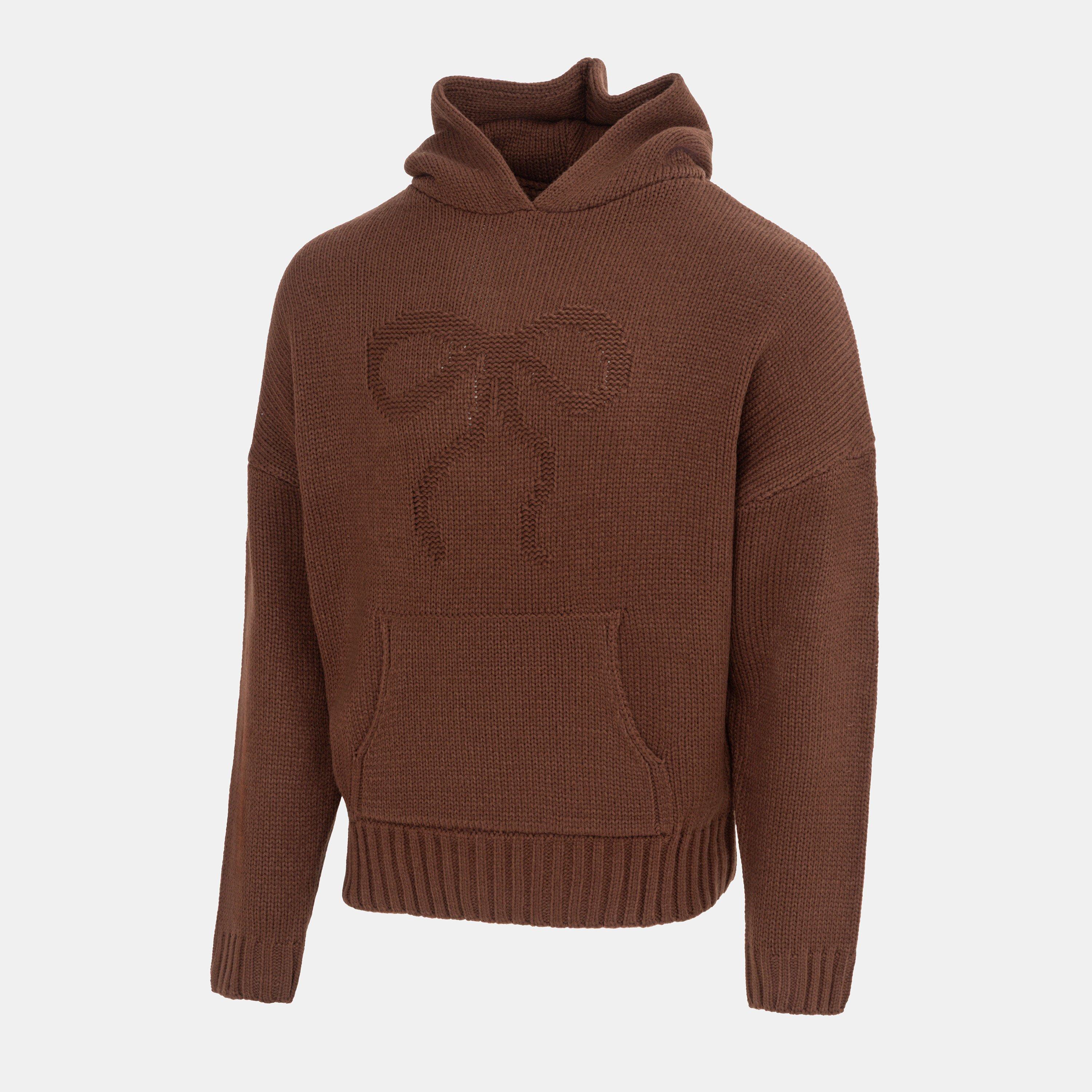 Marron - Miso - Miso Bow Knit Hood Ld54 - 3