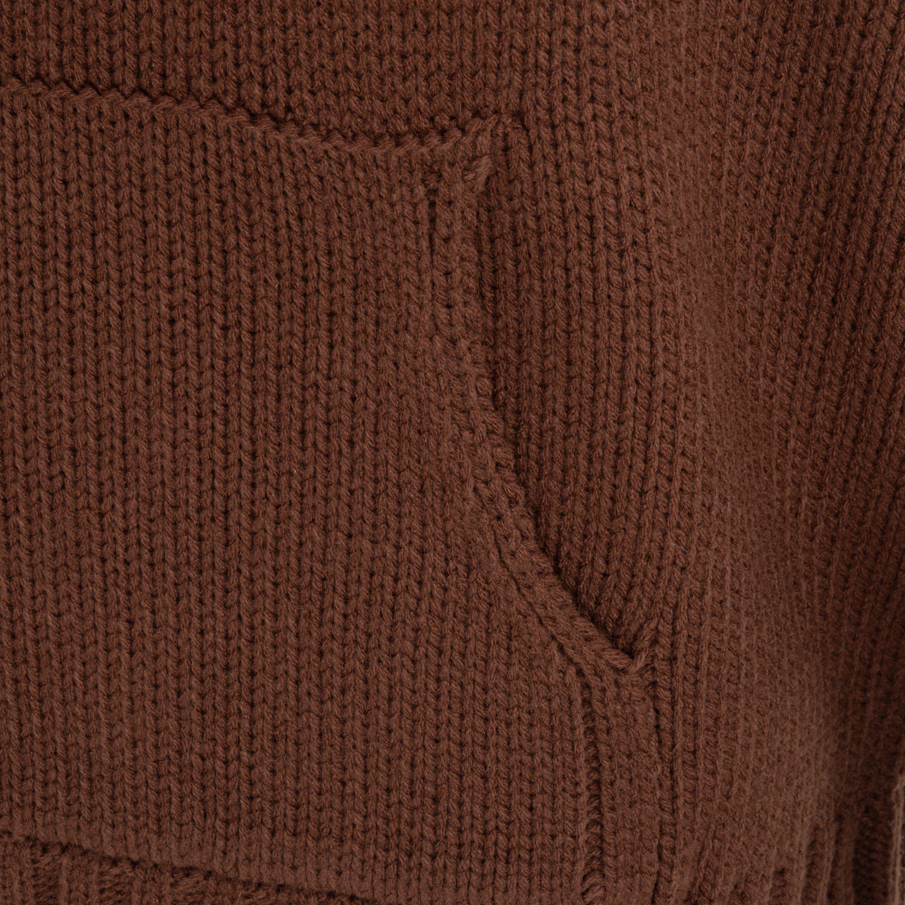 Marron - Miso - Miso Bow Knit Hood Ld54 - 4