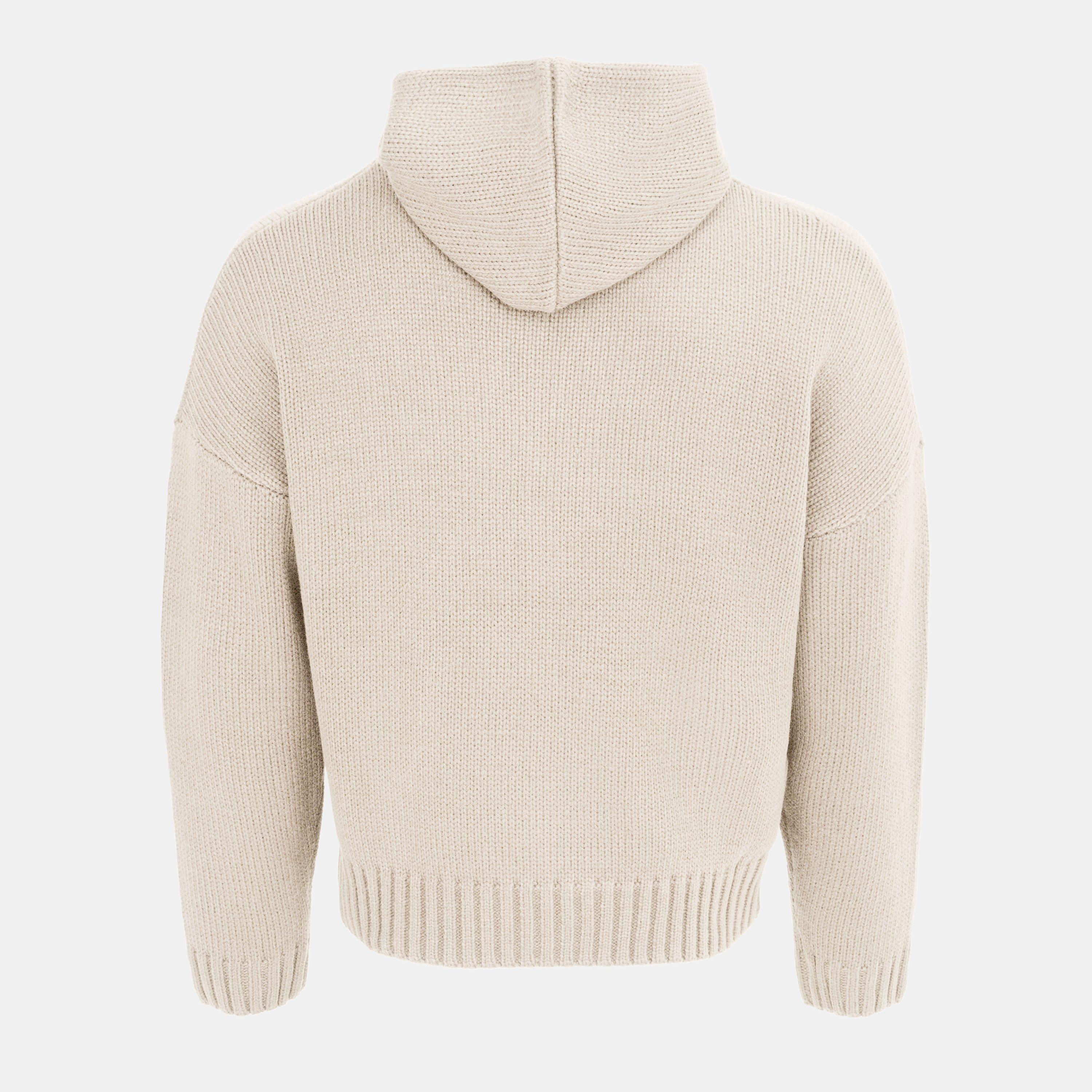 Cream - Miso - Bow Knit Hood Ld54 - 2