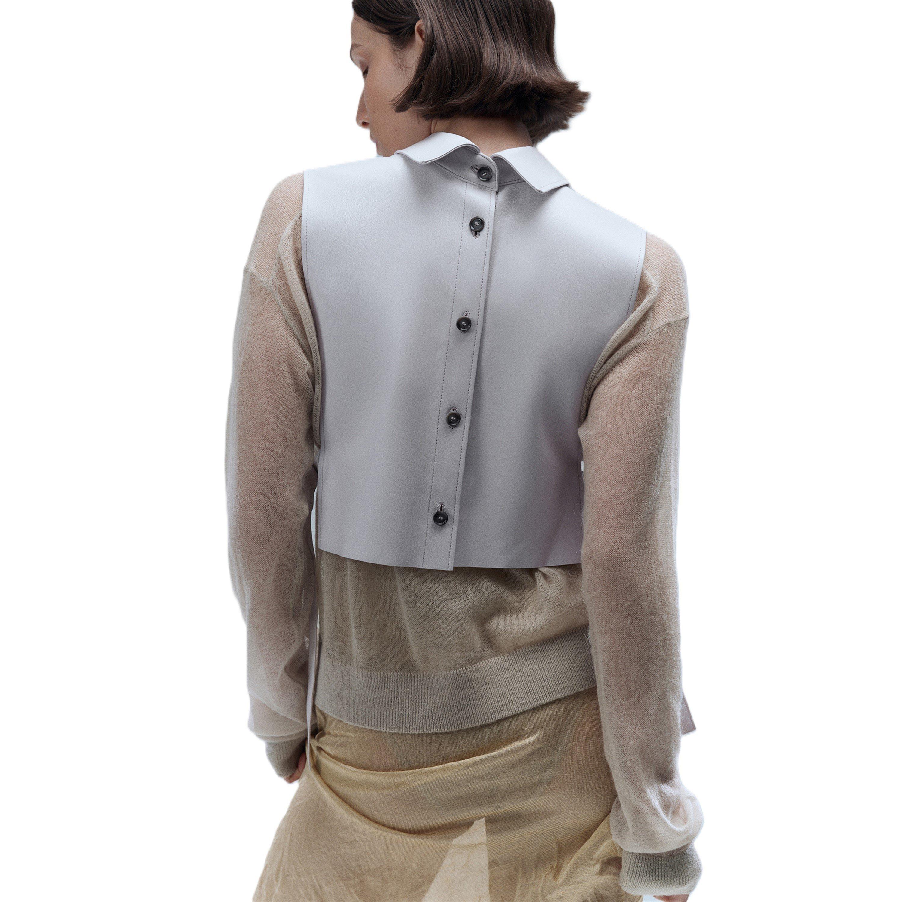 Pink - Boss - Women's Siblu Leather Structured Fit Jacket - 2