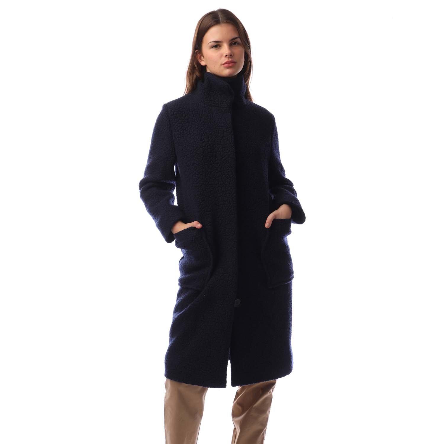 Boss Women's Structured Tailored Formal Coat - Blue - 10 (M)