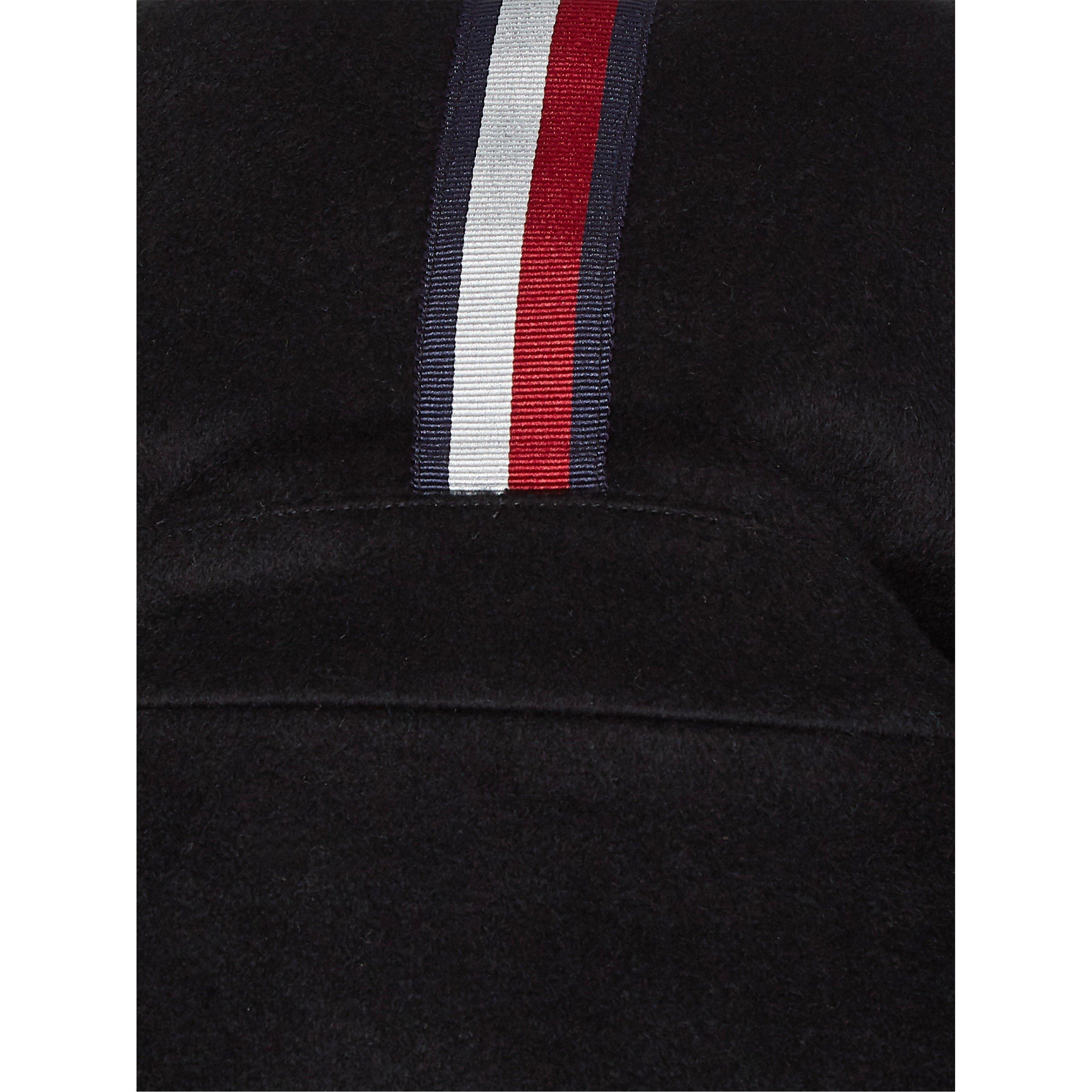 Black - Tommy Hilfiger - Women's Wool Blend Water Resistant Long Sleeve Relaxed Fit Overcoat - 5