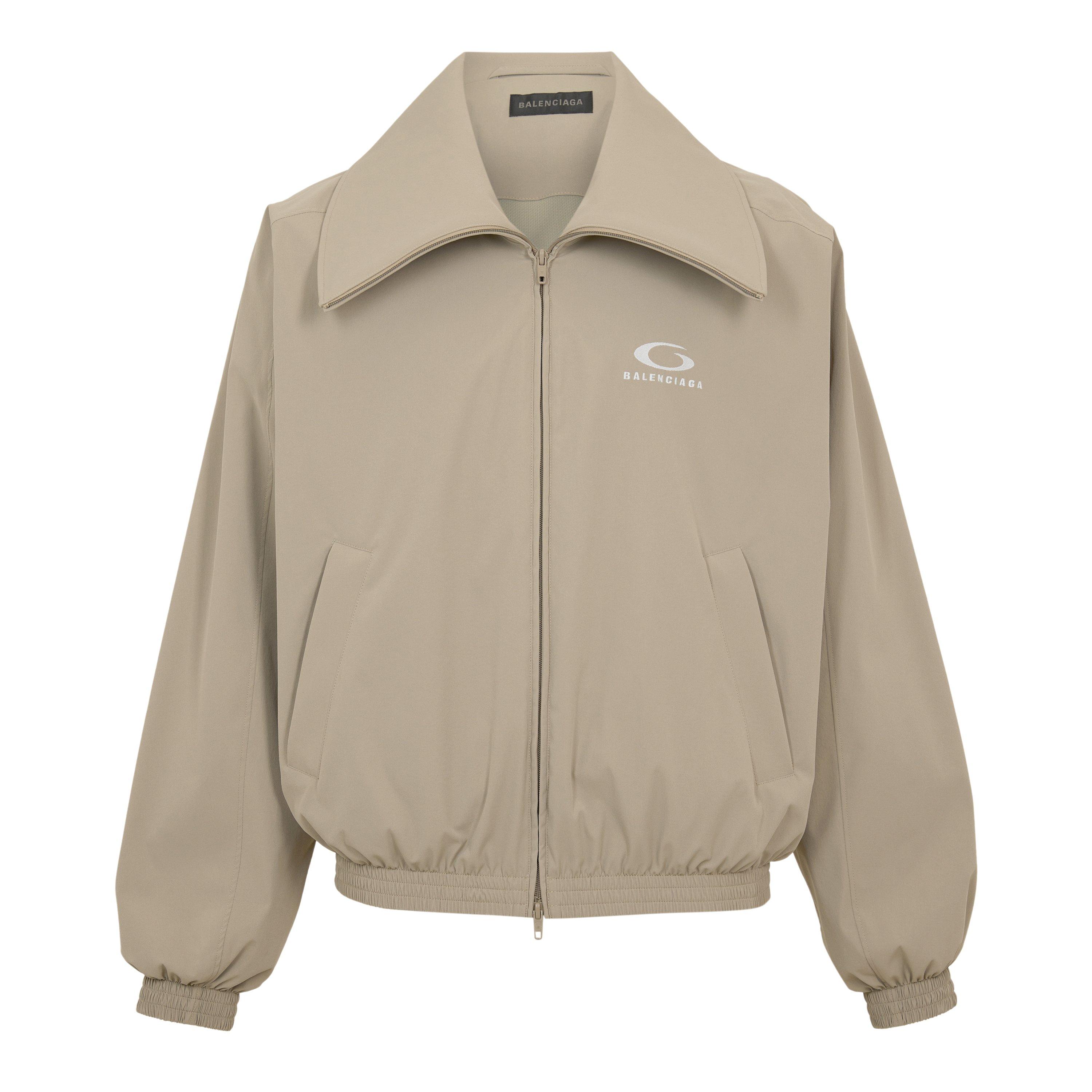 Balenciaga Women's Bal High Collar Varsity Jacket - Dune - 8 (XS)