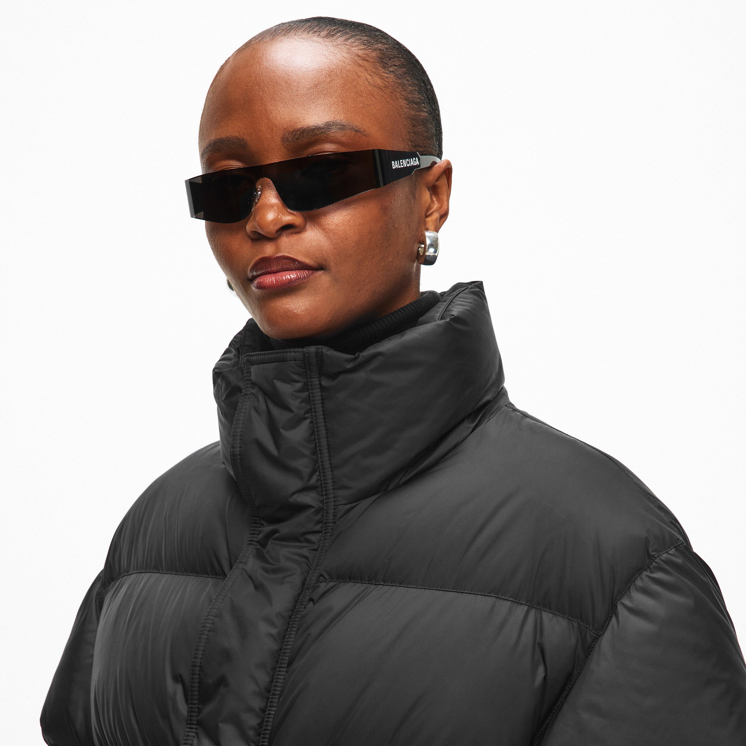 Black - Balenciaga - Women's Bal Hourgls Short Puffer Jacket - 5