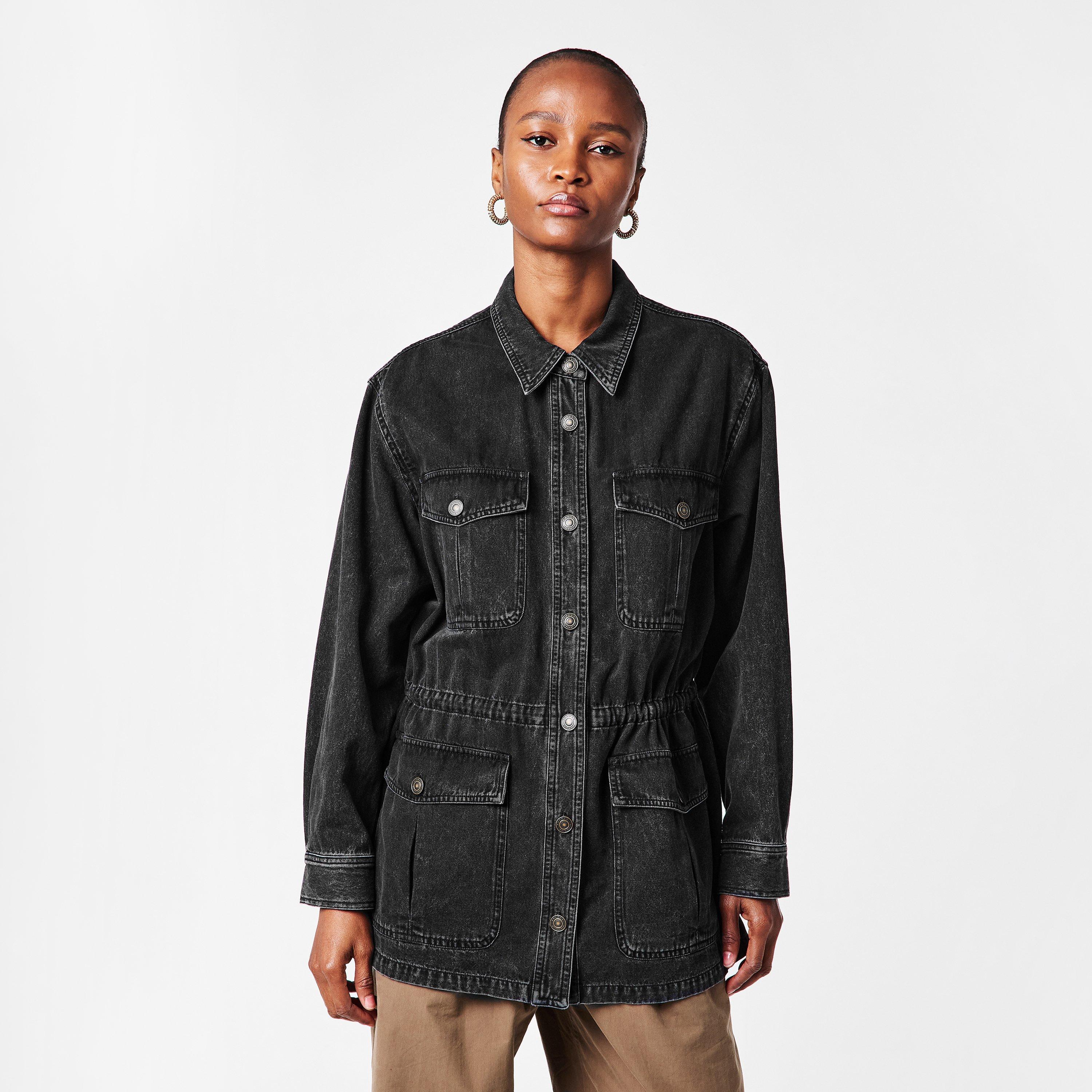 Vint Black 01VB - Marant Etoile - Women's Nossia Denim Jacket - 3