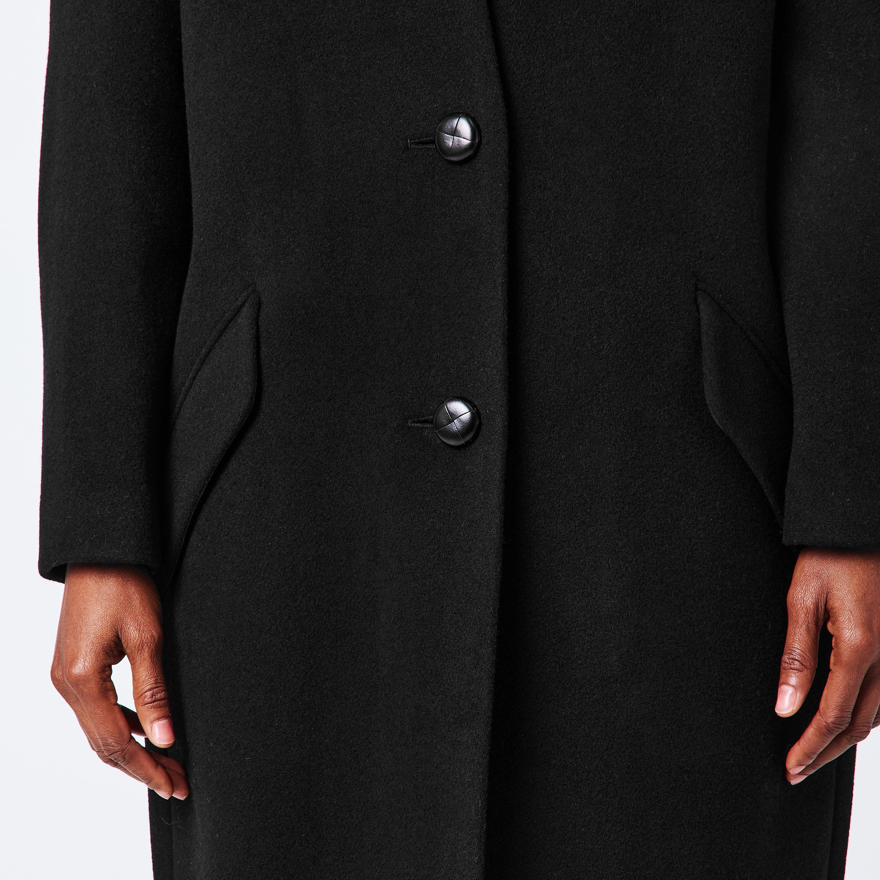 Black 01BK - Isabel Marant - Women's Florane Ct Overcoat - 5
