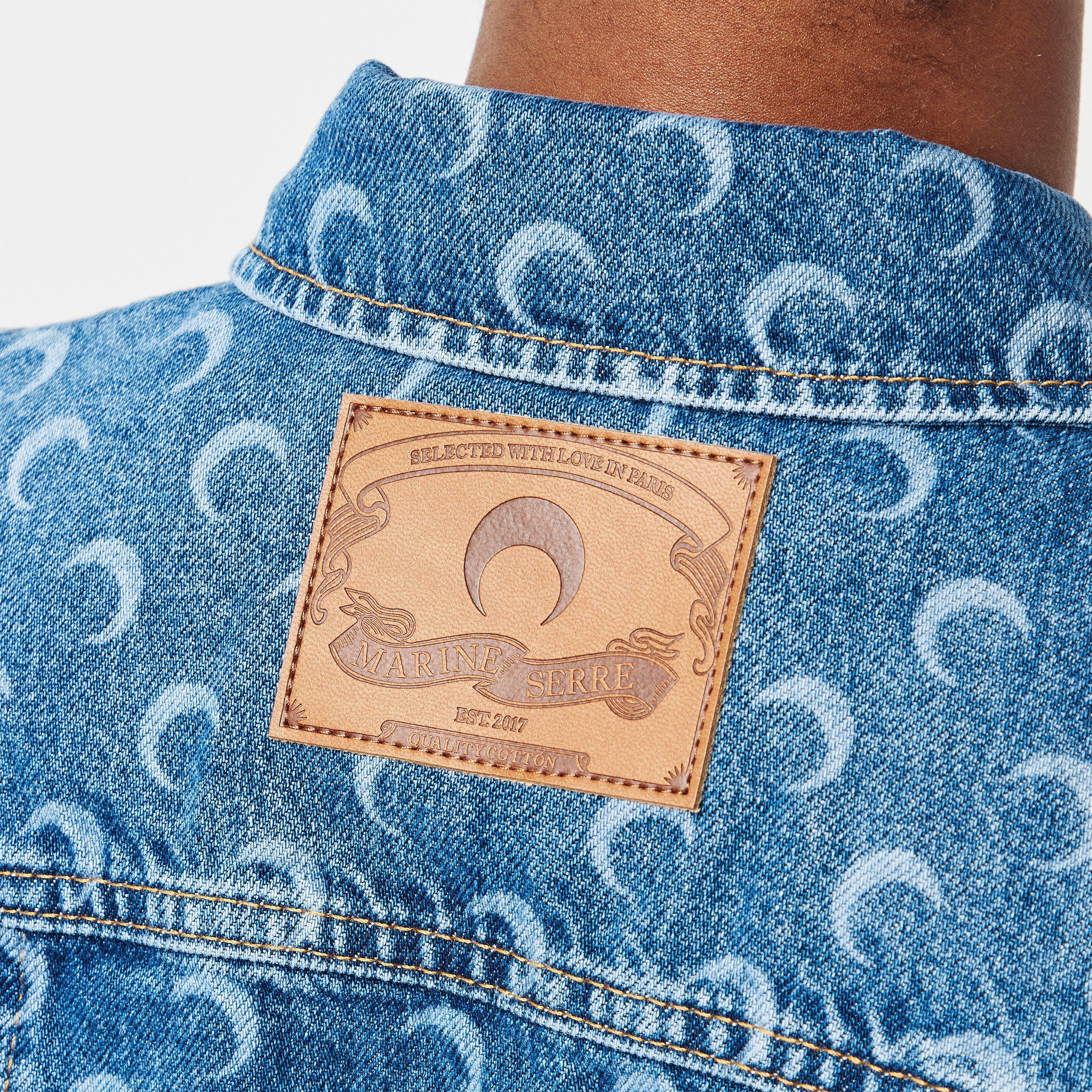 BL05 Light Blue - Marine Serre - Women's Moon Denim Jacket - 5