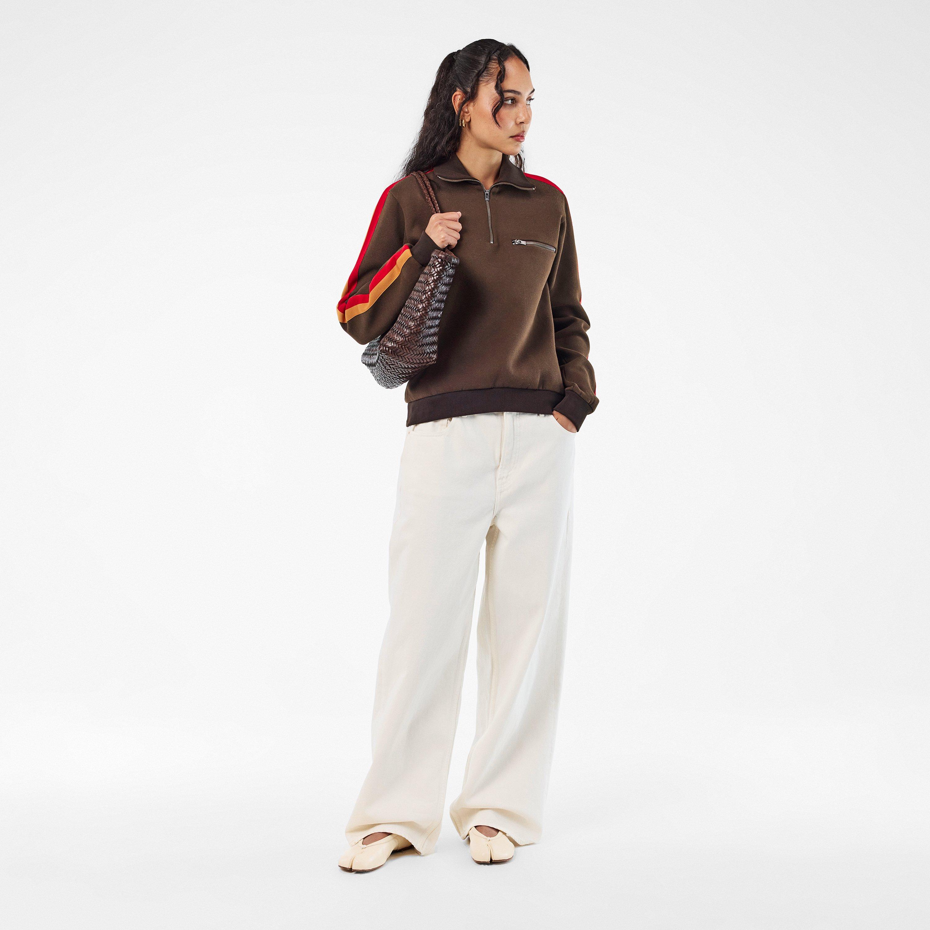 Dark Brown - Maison Margiela - Women's Crew Sweatshirt - 6