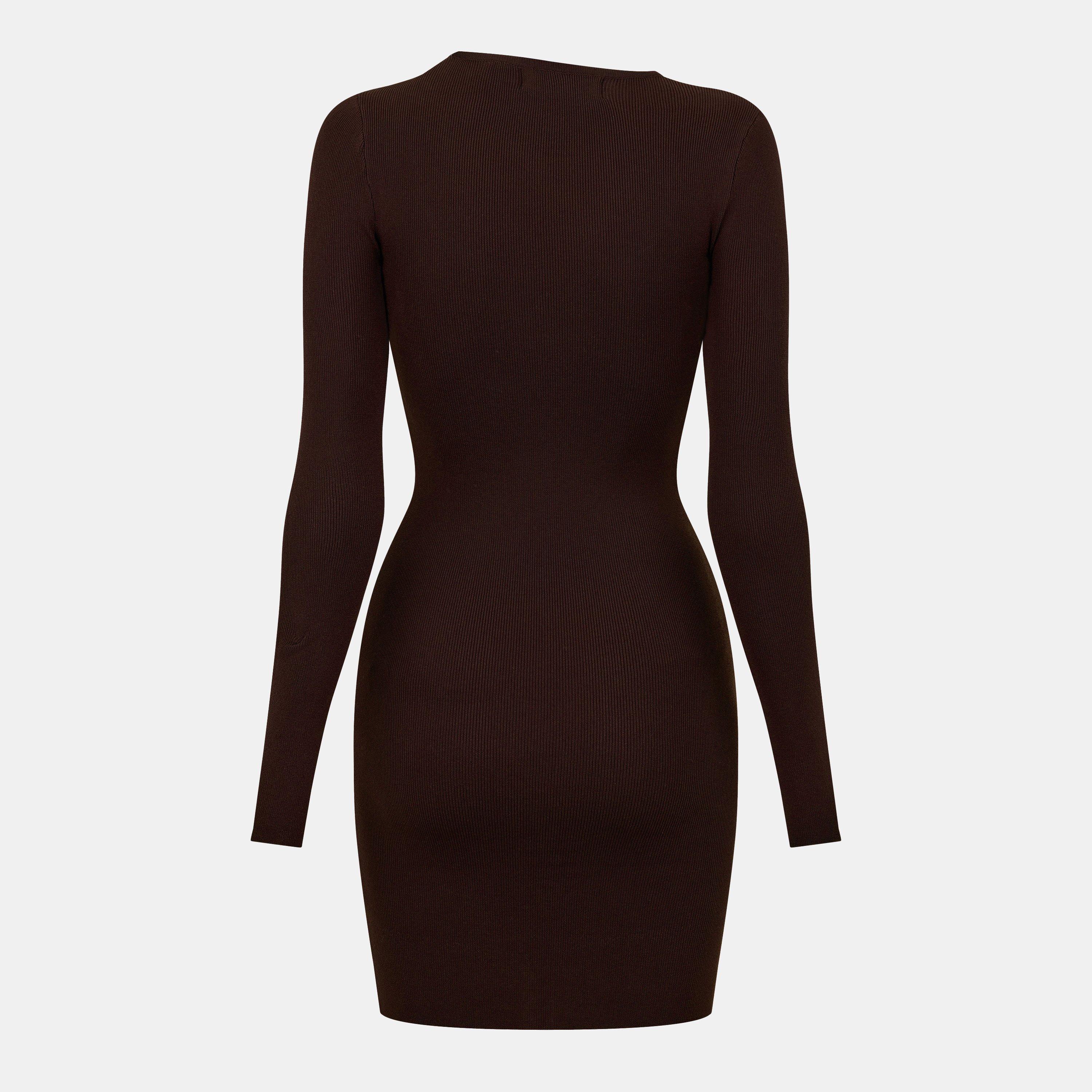 Marron foncé - Jack Wills - Cut Out Ribbed Mini Dress - 2