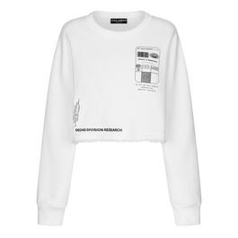 Dolce and Gabbana Dg Vib3 Long Sleeved Round Neck Sweatshirt