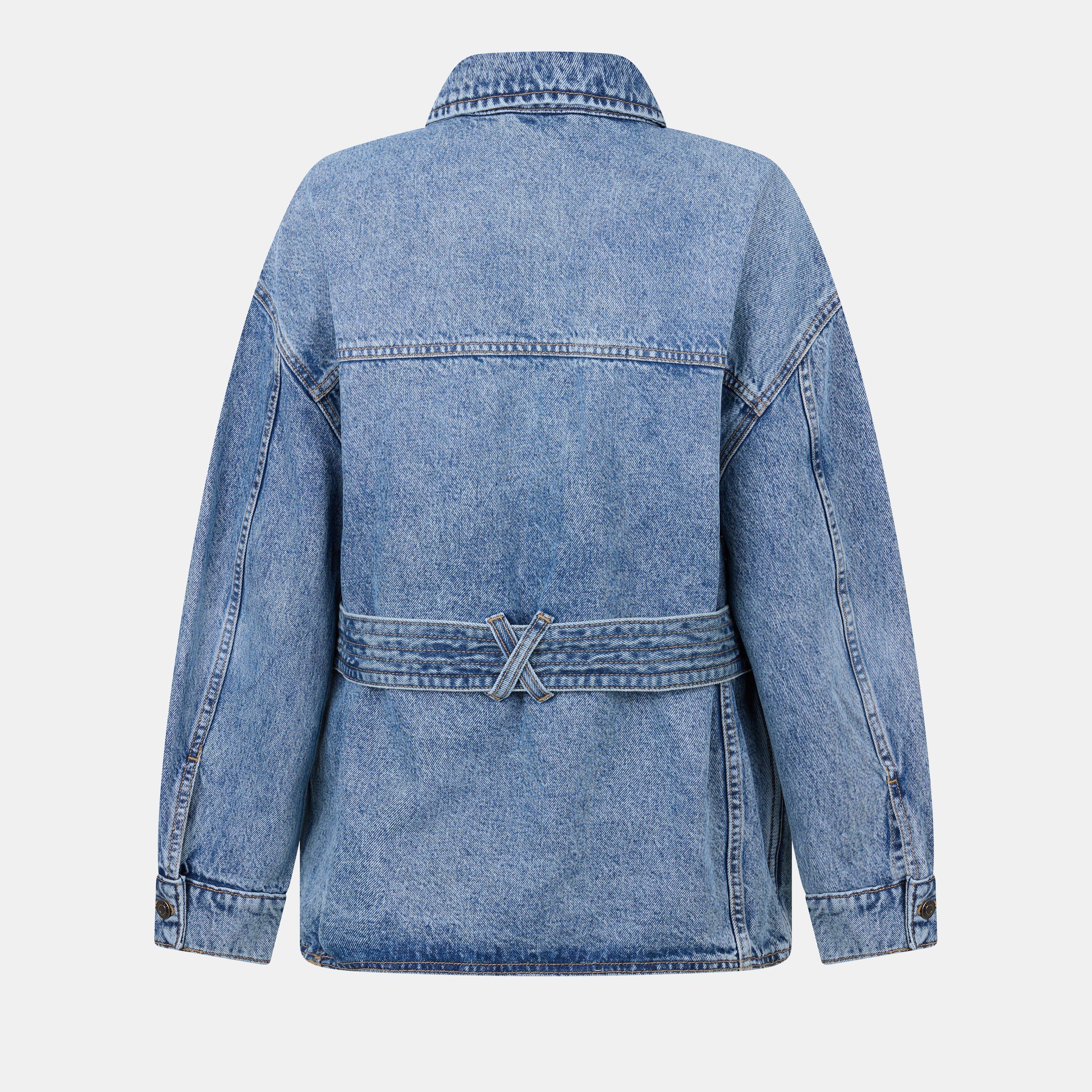 Bright Blue - Hugo - Women's Icon Denim Jacket - 2