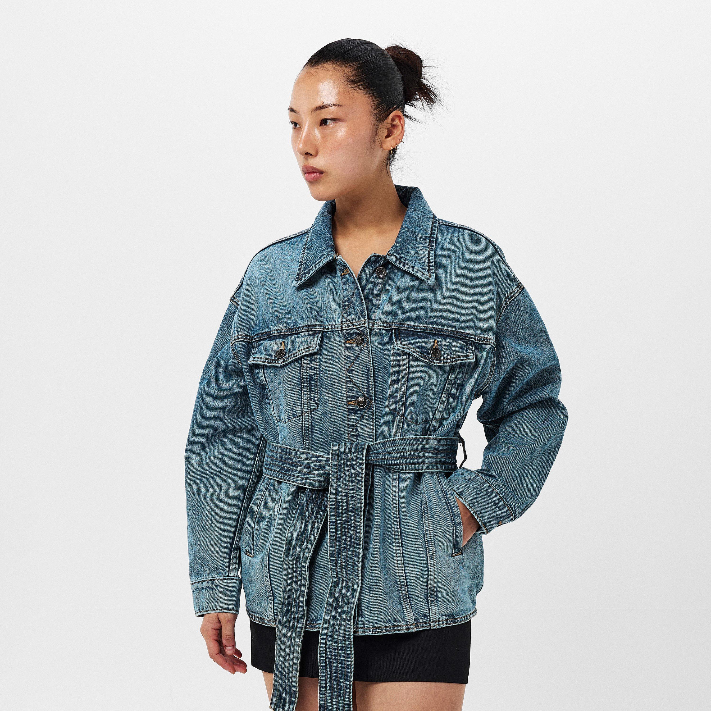 Bright Blue - Hugo - Women's Icon Denim Jacket - 3