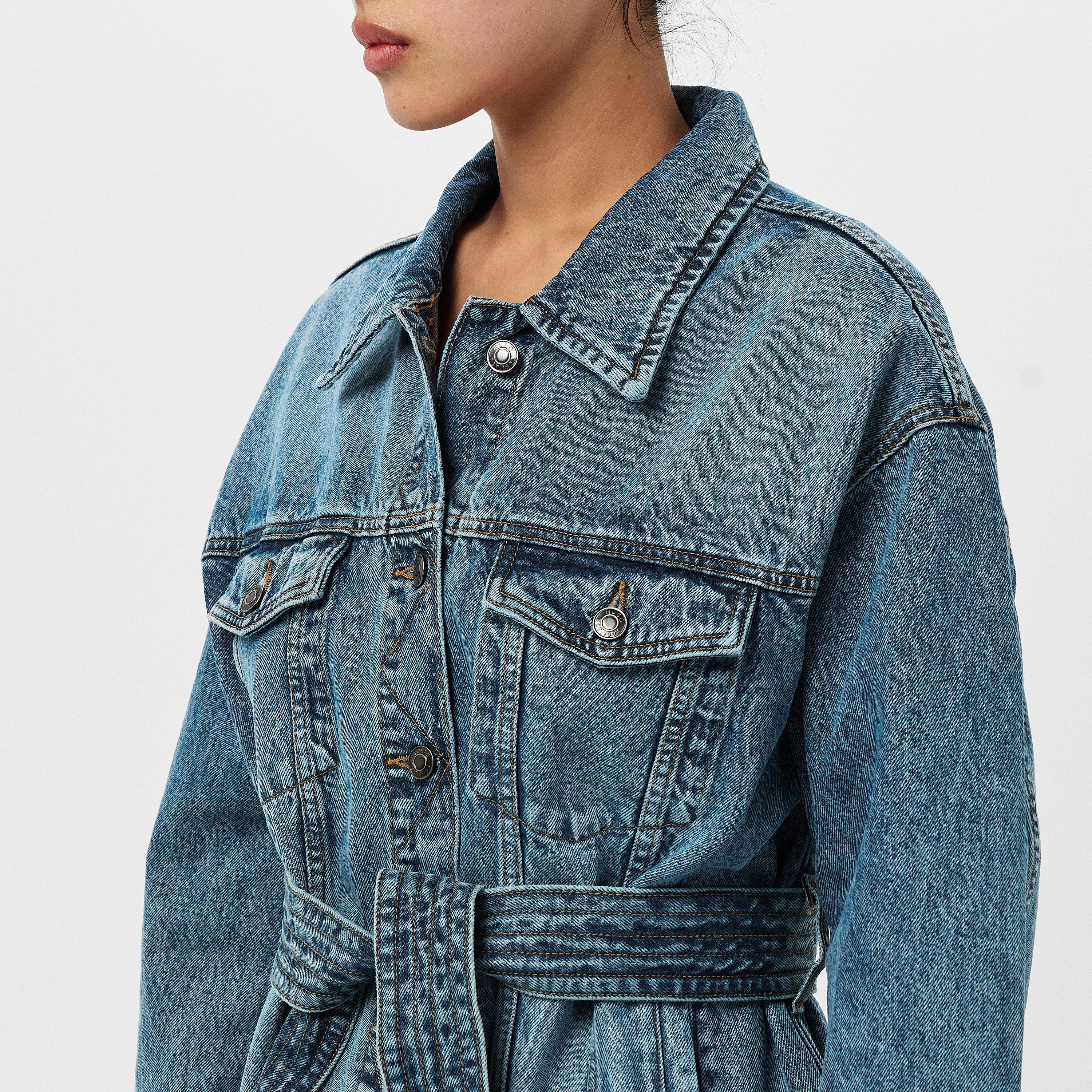 Bright Blue - Hugo - Women's Icon Denim Jacket - 5