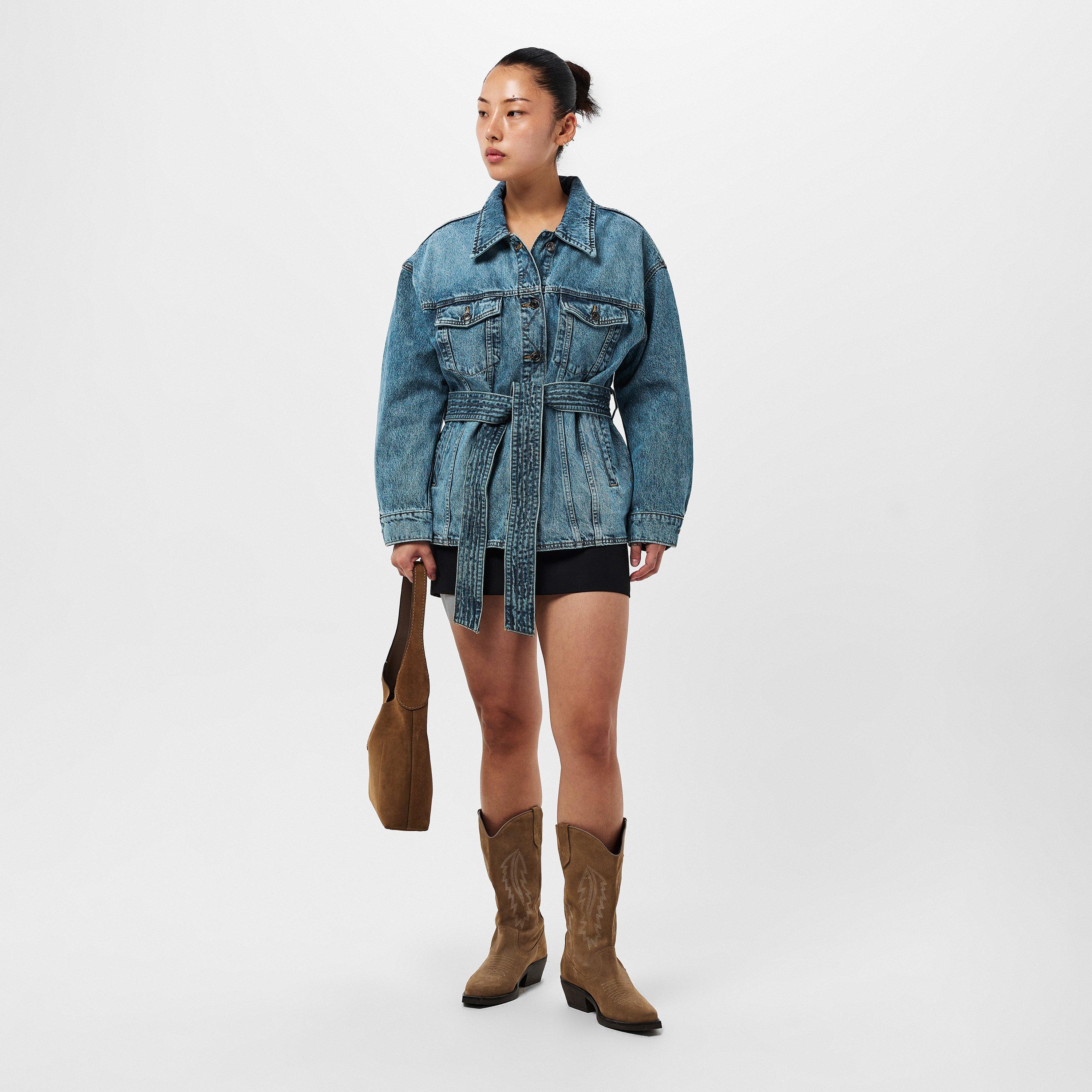 Bright Blue - Hugo - Women's Icon Denim Jacket - 6