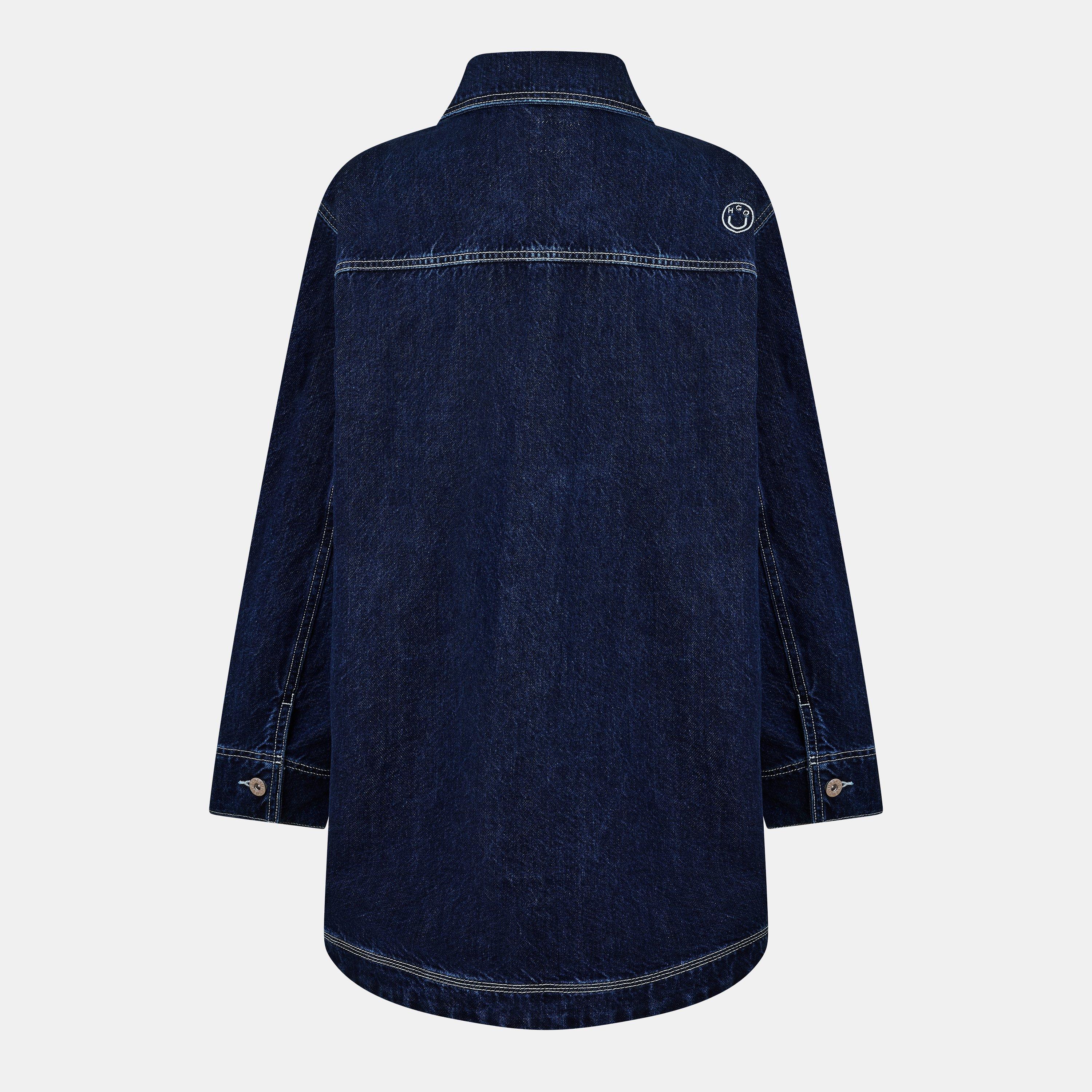 Navy - Hugo - Women's Galane B Denim Jacket - 2