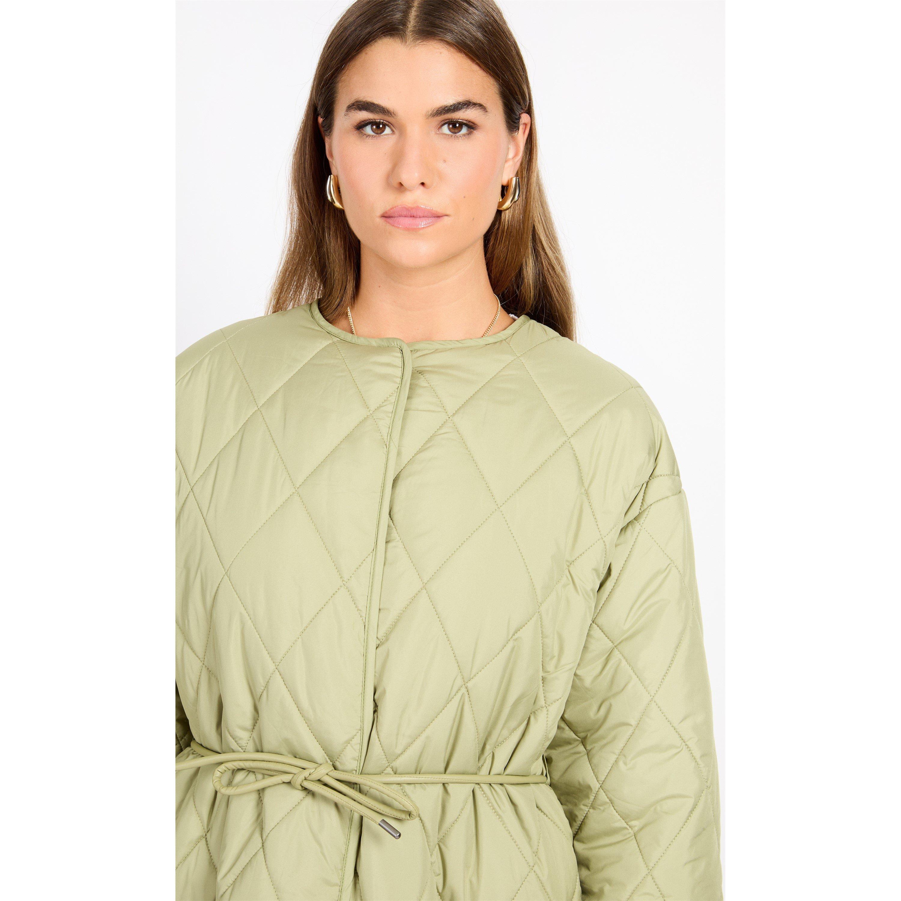 Verde - Little Mistress - Diamond-Quilted Fitted Lightweight Quilted Jacket - 2