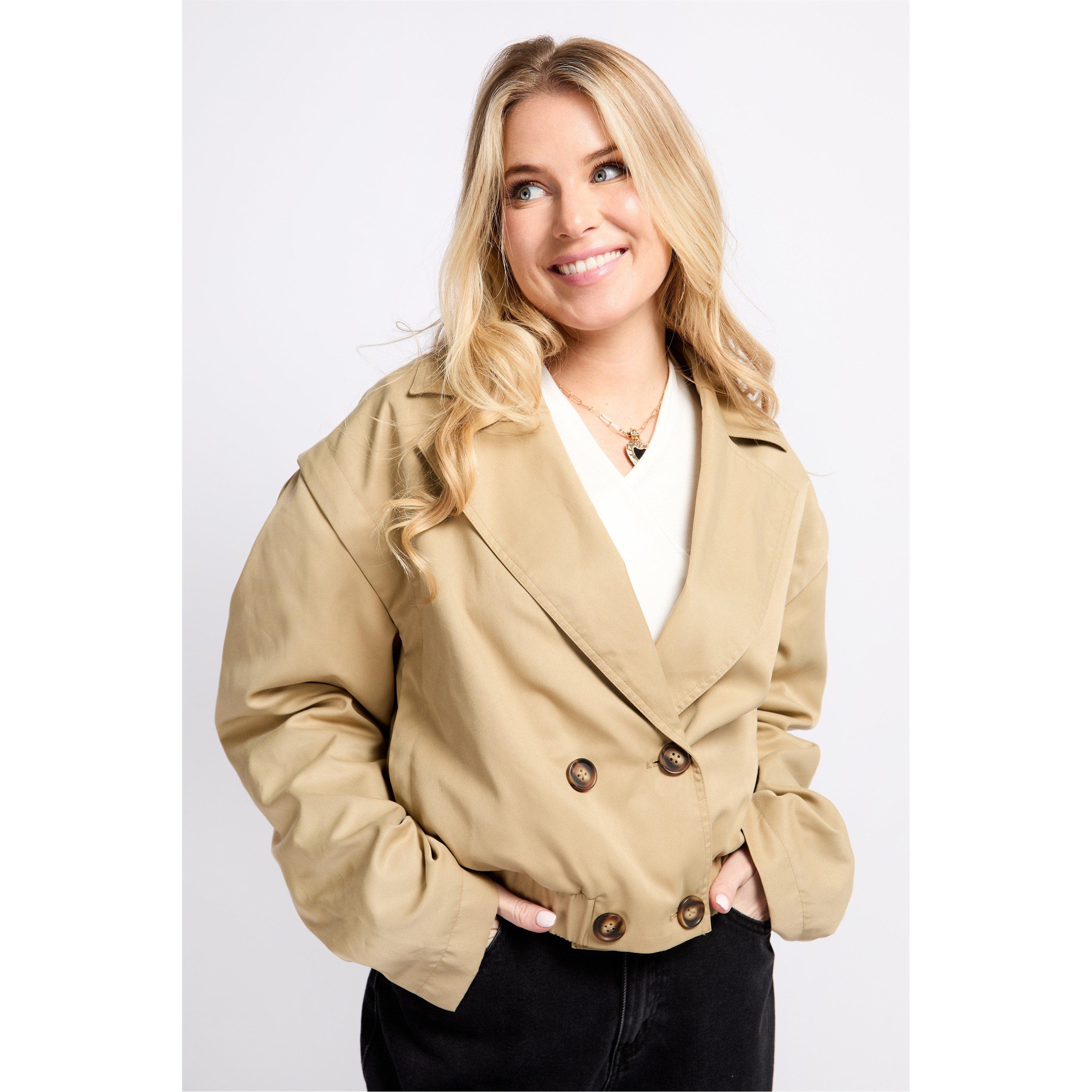 Natural - Little Mistress - Women's Diamond Quilted Lightweight Quilted Jacket - 1
