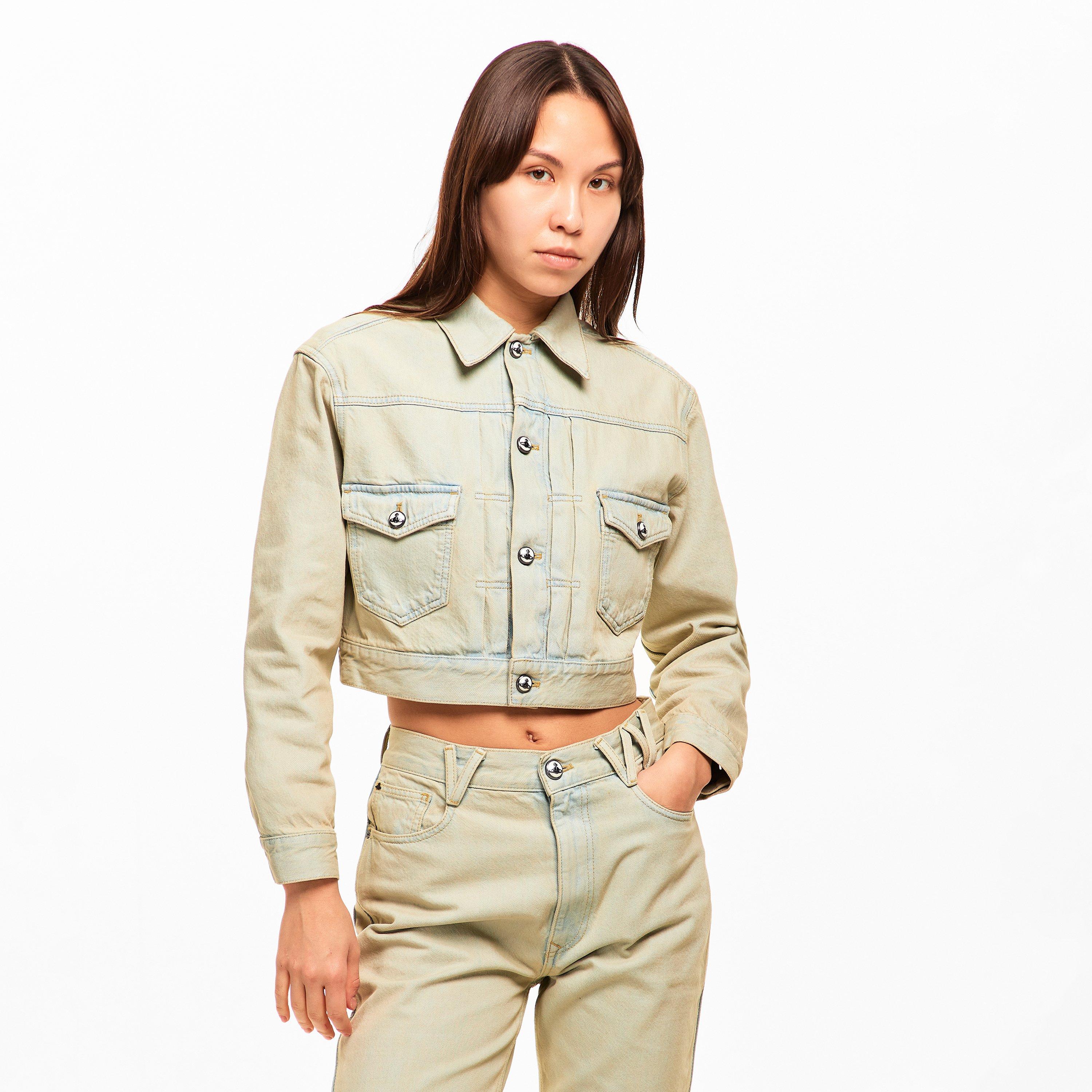 Vivienne Westwood | Women's Viv Marl Cropped Denim Jacket | Flannels