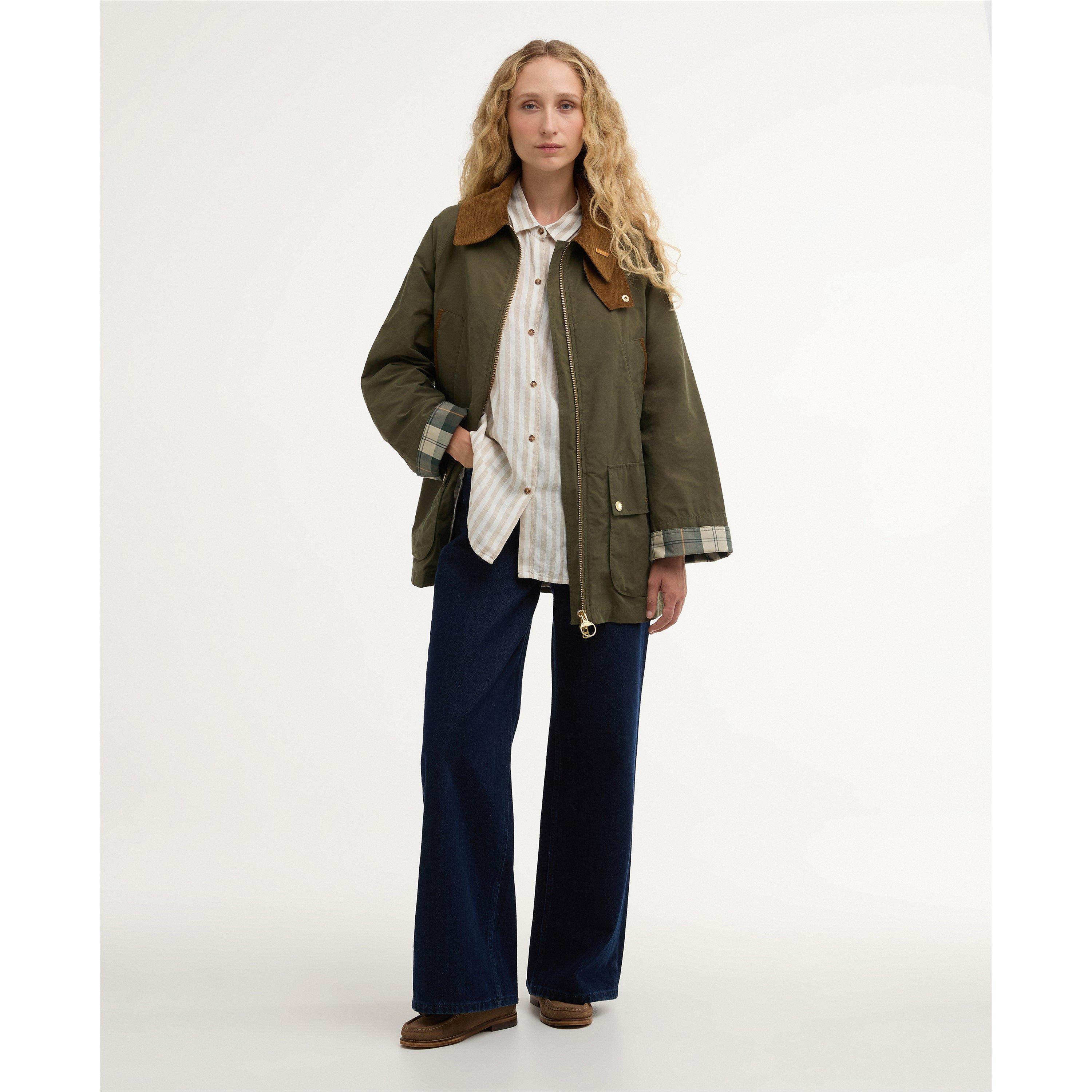 Ivy/Ancient - Barbour - Womens Icons Bedale Showerproof Jacket - 6