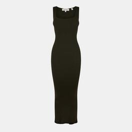 Jack Wills Square Neck Ribbed Maxi Dress