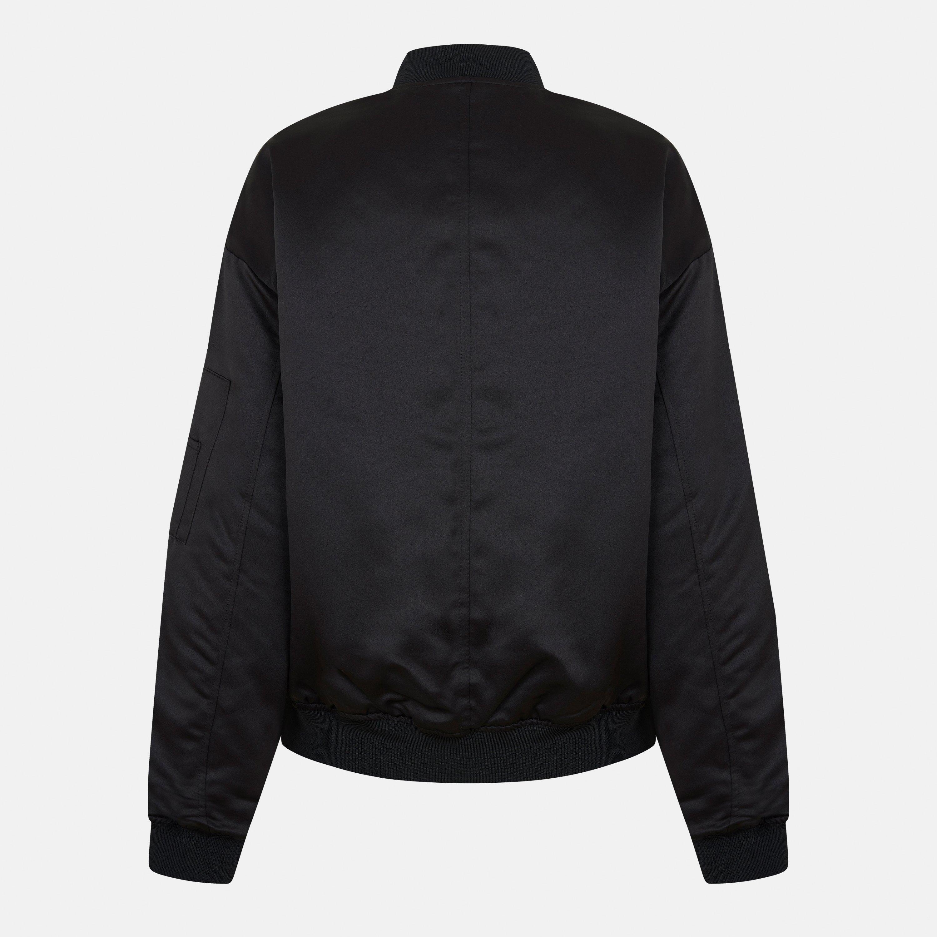 Black - JJXX - Satin Bomber Jacket - 2