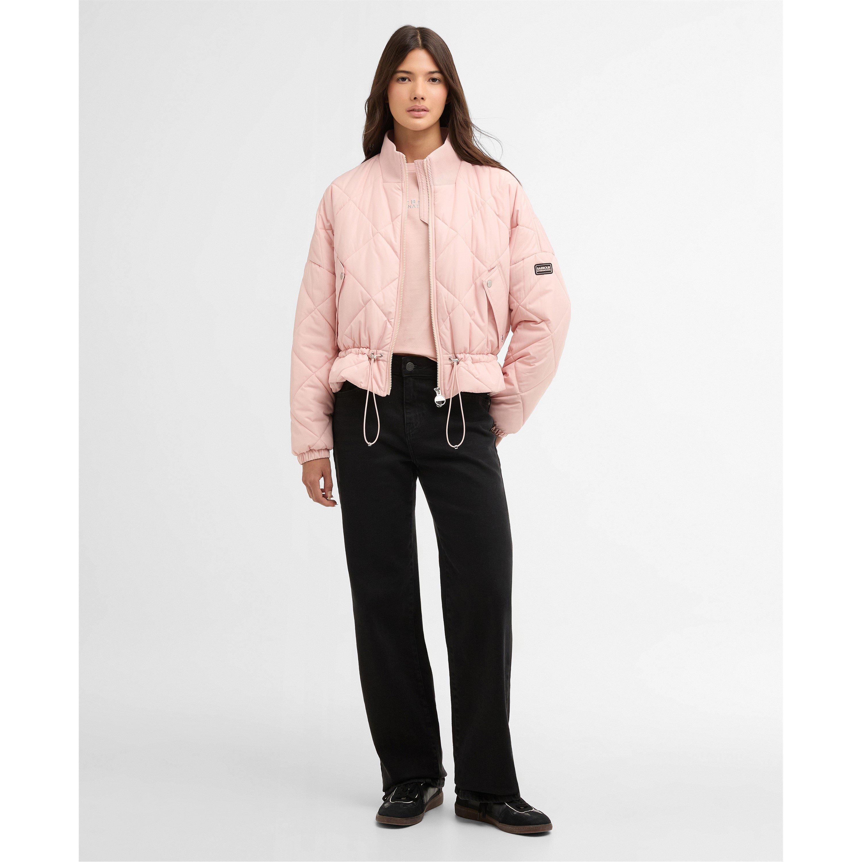 Desert Pink - Barbour International - Womens Pagan Quilted Jacket - 6