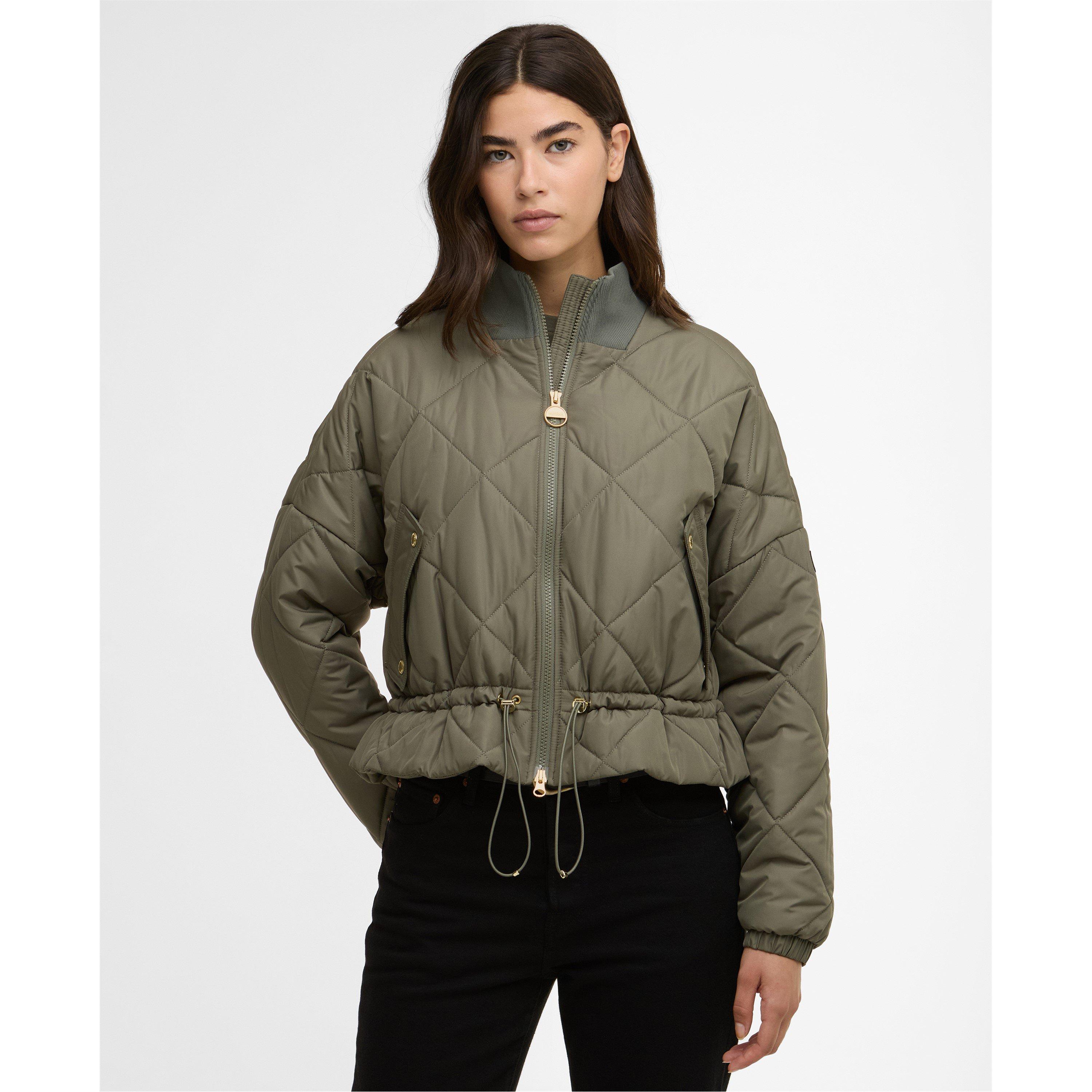 Dusky Khaki - Barbour International - Womens Pagan Quilted Jacket - 2