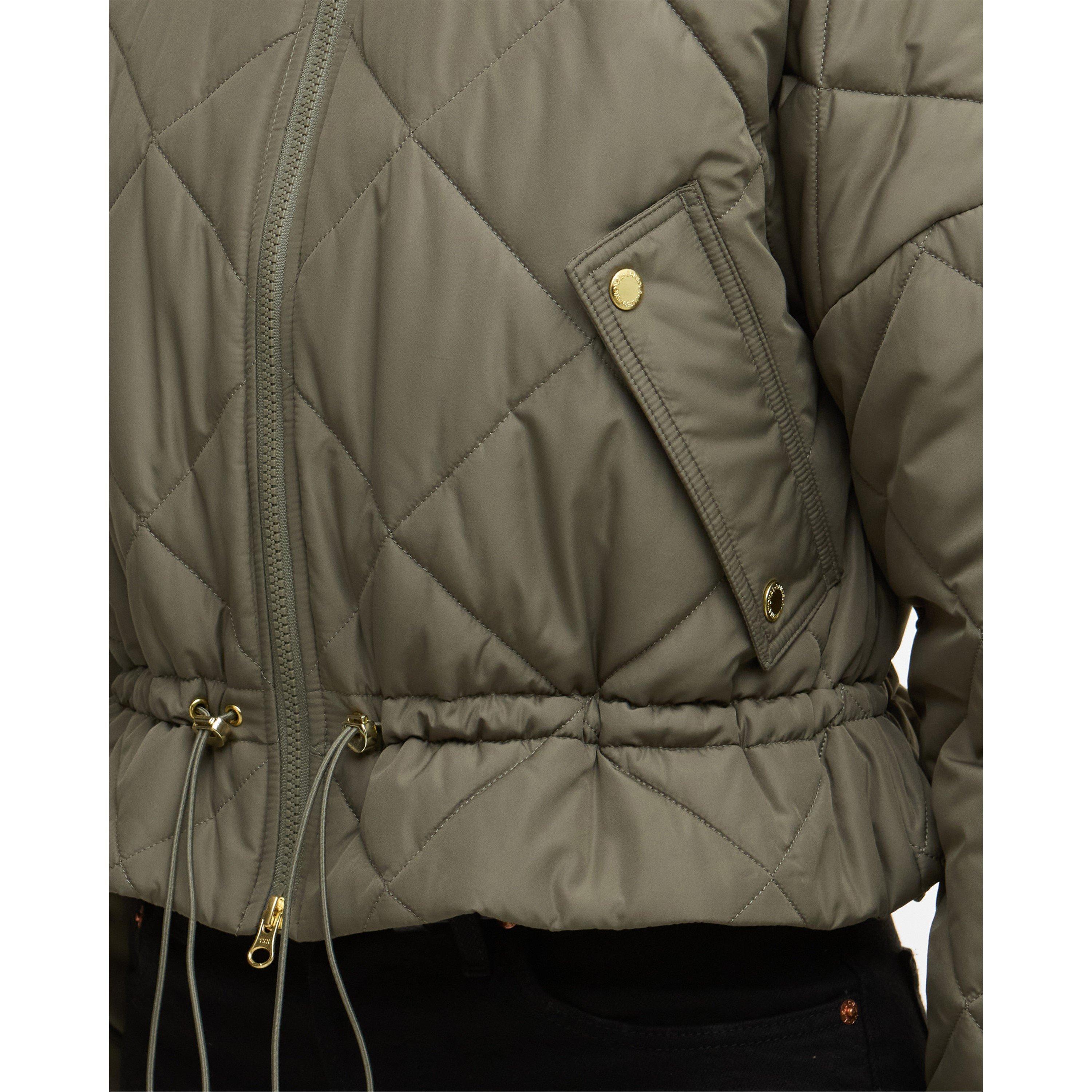 Dusky Khaki - Barbour International - Womens Pagan Quilted Jacket - 5