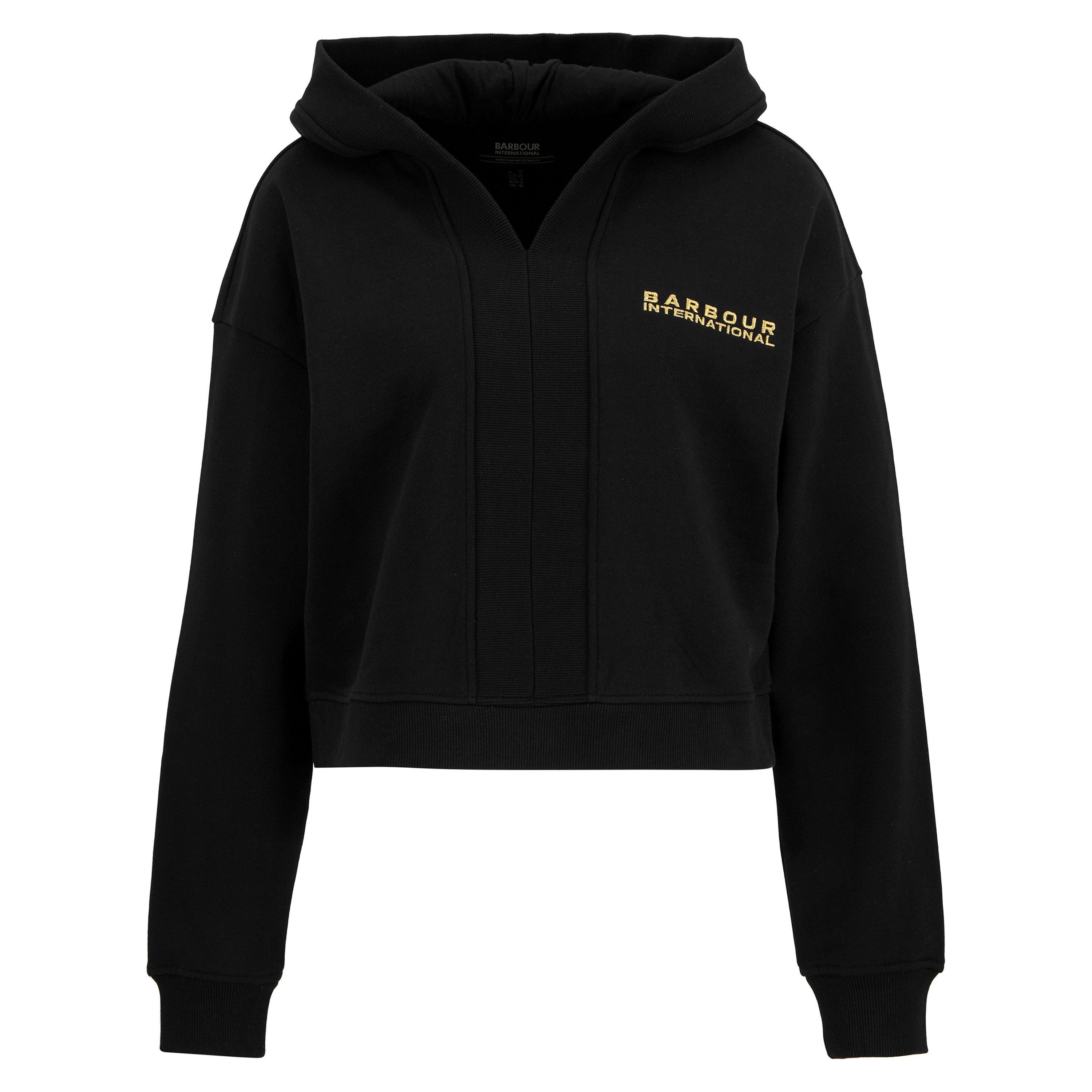 Barbour International Women's Alexis Hoodie - Black - 8 (XS)
