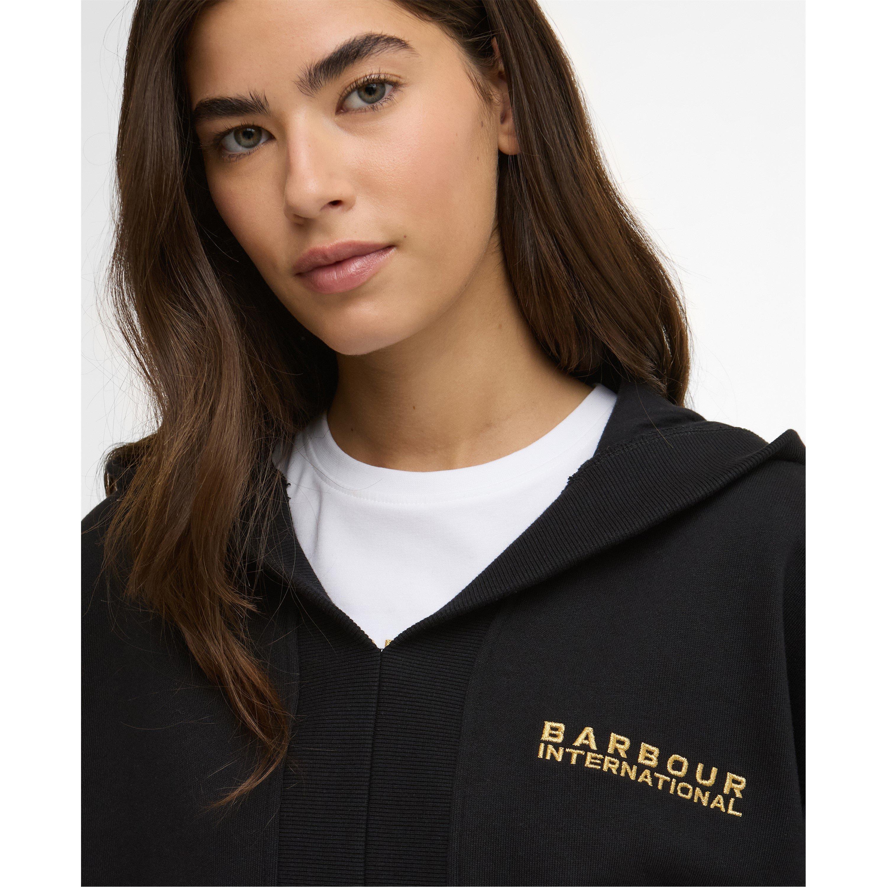 Black - Barbour International - Womens Alexis Hoodie - 4