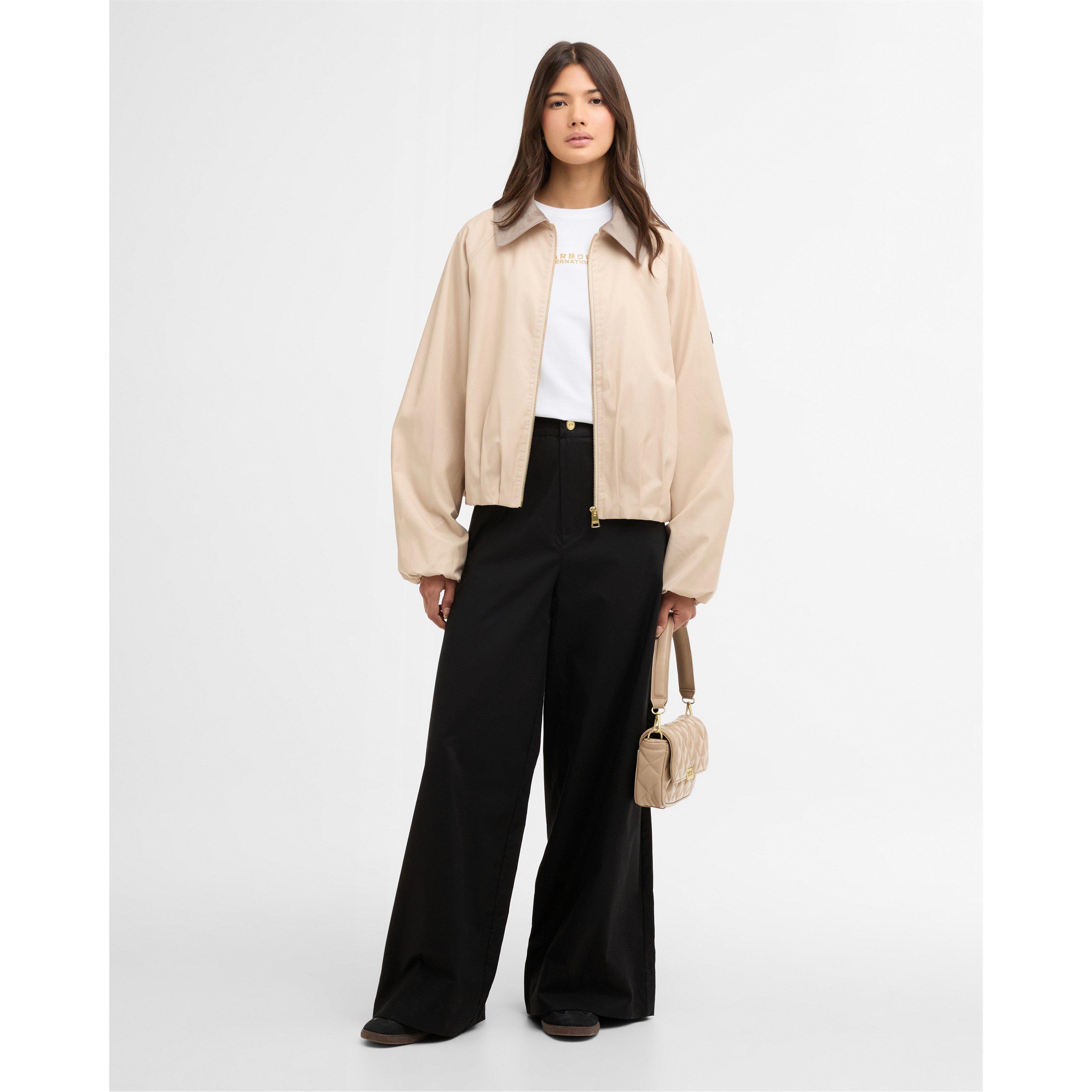 Cement - Barbour International - Womens Ozara Casual Jacket - 6