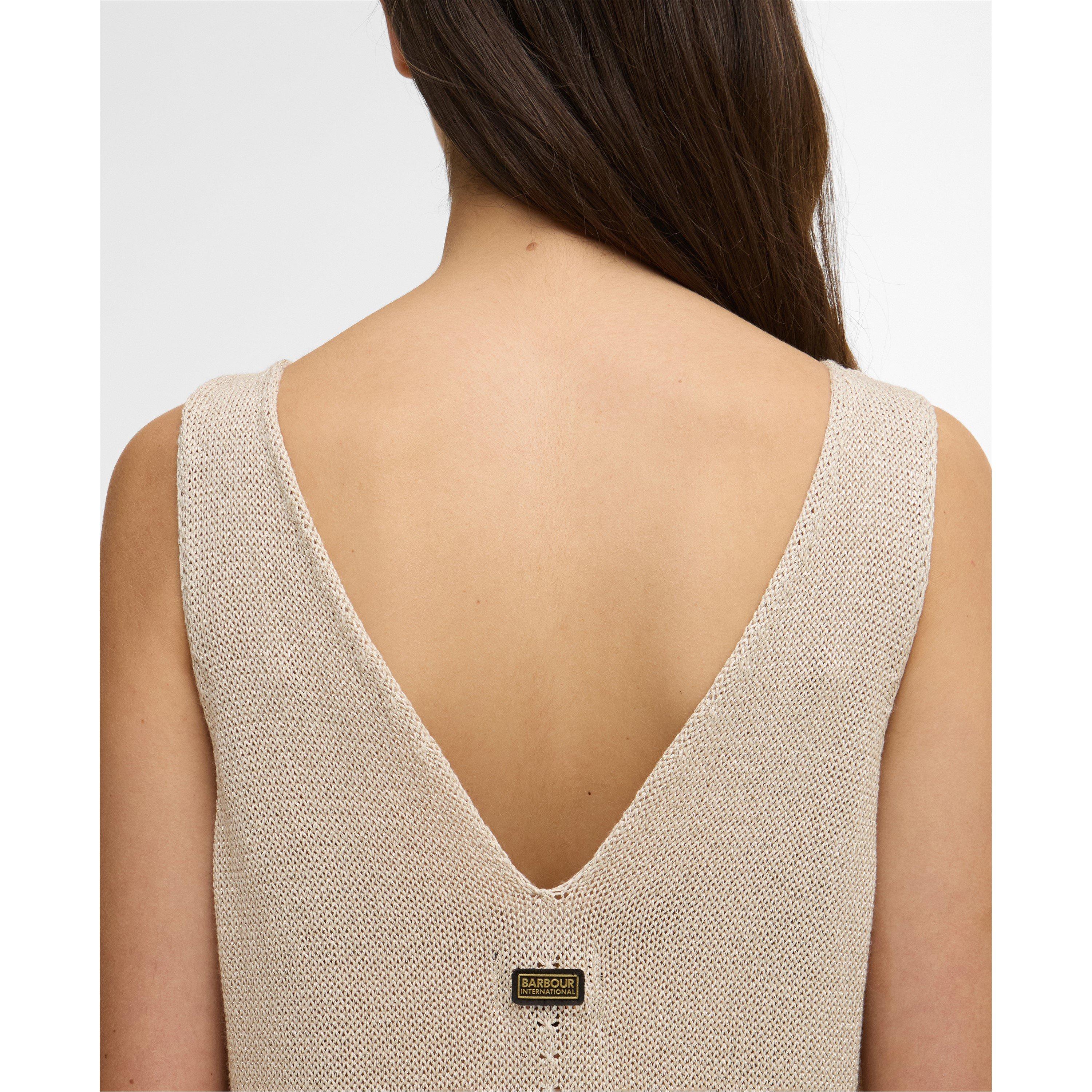 Ecru - Barbour International - Women's Knitted Jumper Dress - 4