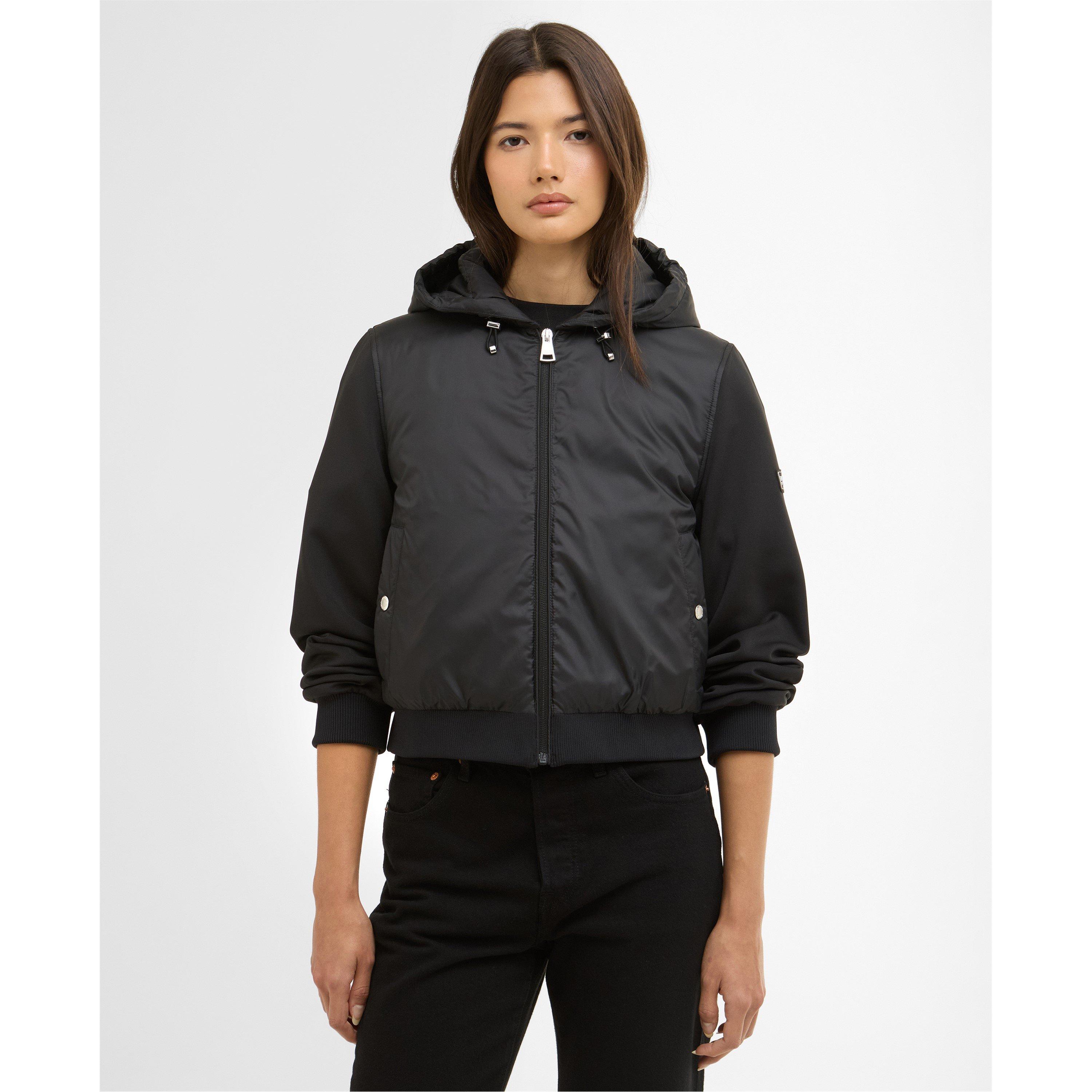 Black - Barbour International - Womens Equinox Quilted Sweatshirt - 2