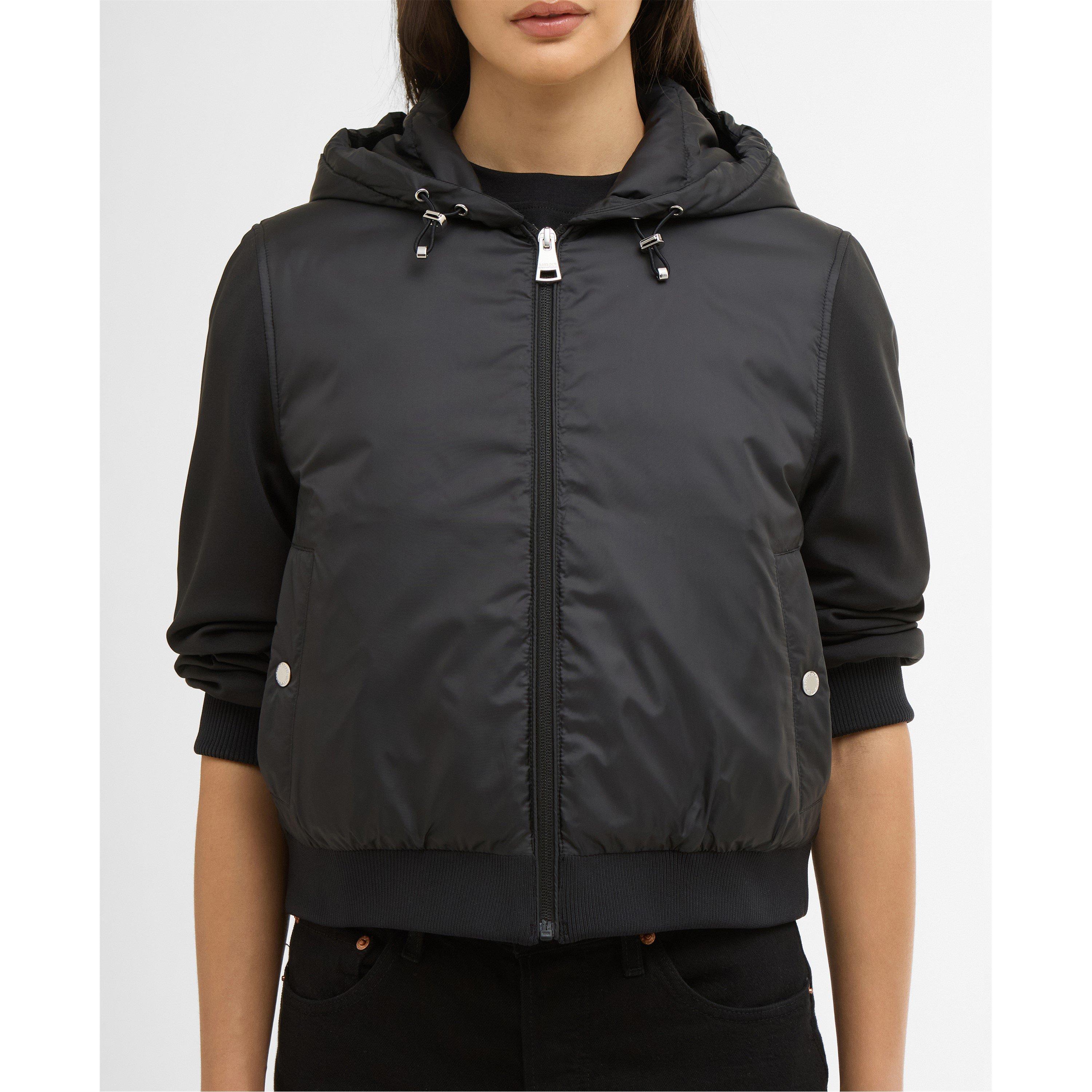Black - Barbour International - Womens Equinox Quilted Sweatshirt - 4