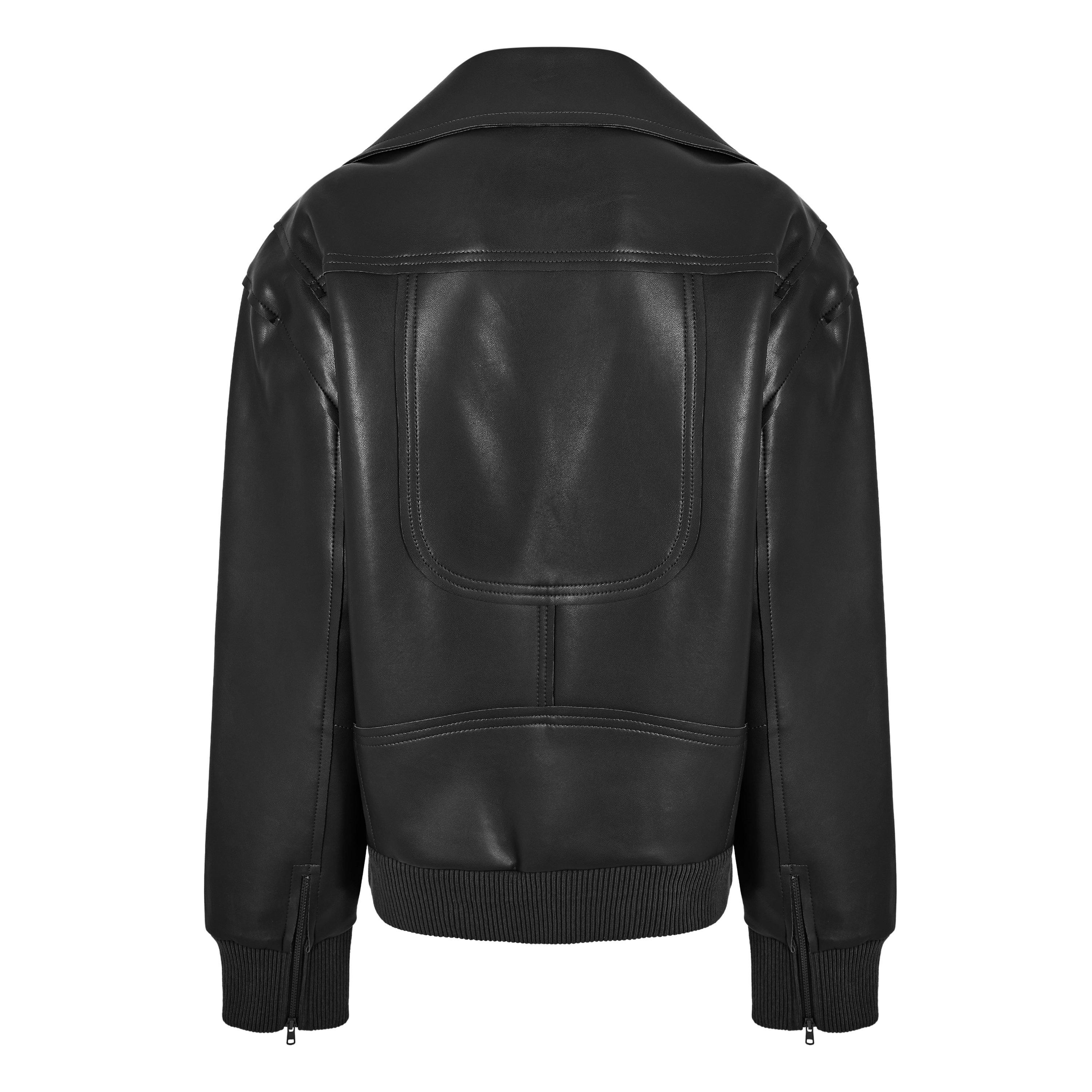 Black - Norma Kamali - NK Moto Jkt Ld61 - 2