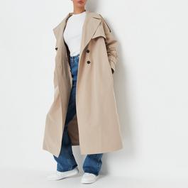 Missguided Longline Belted Trench Coat