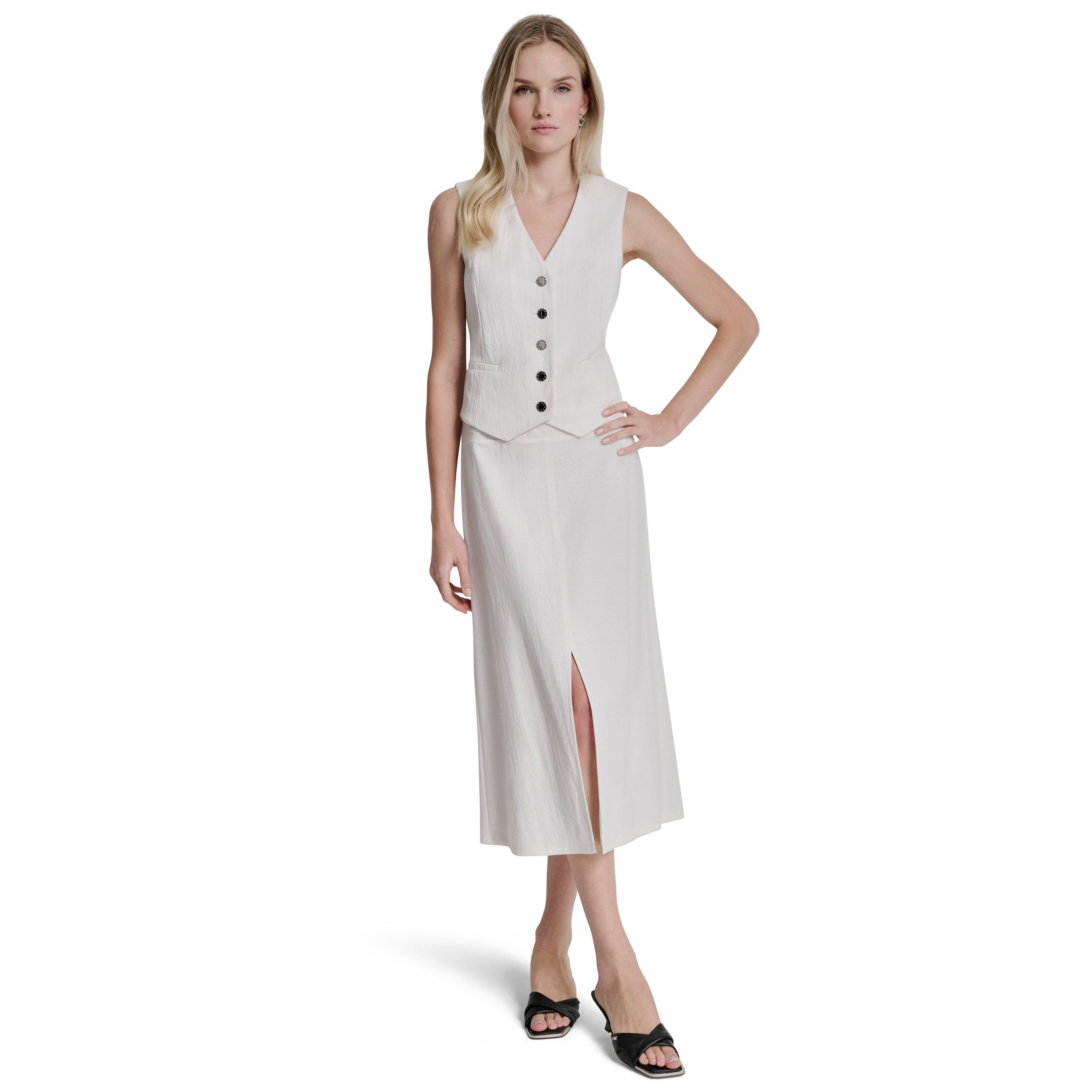 Ivory - DKNY - DKNY Waistcoat Ld62 - 6