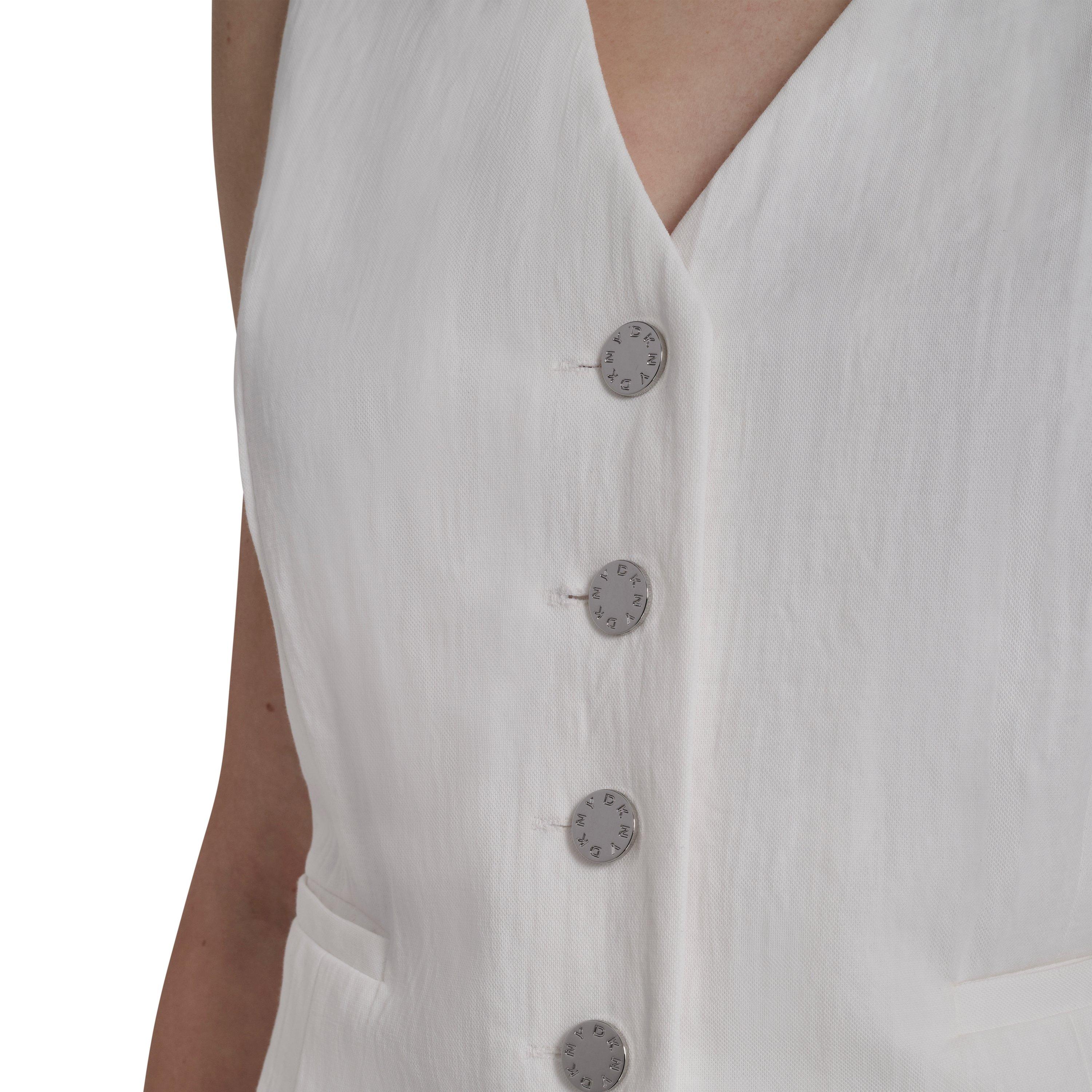 Ivory - DKNY - DKNY Waistcoat Ld62 - 8