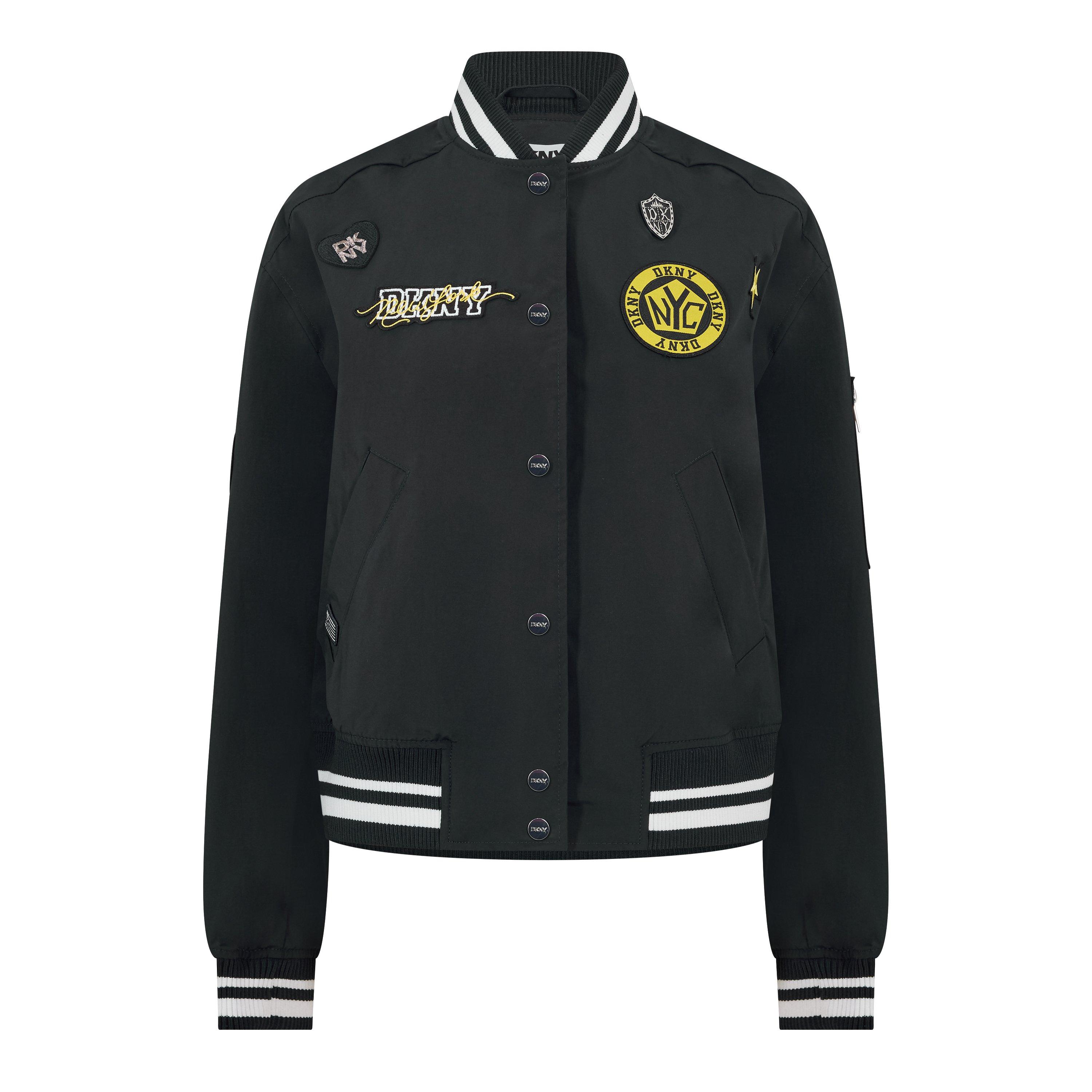 Dkny Women's Varsity Jacket - Black - 8 (XS)