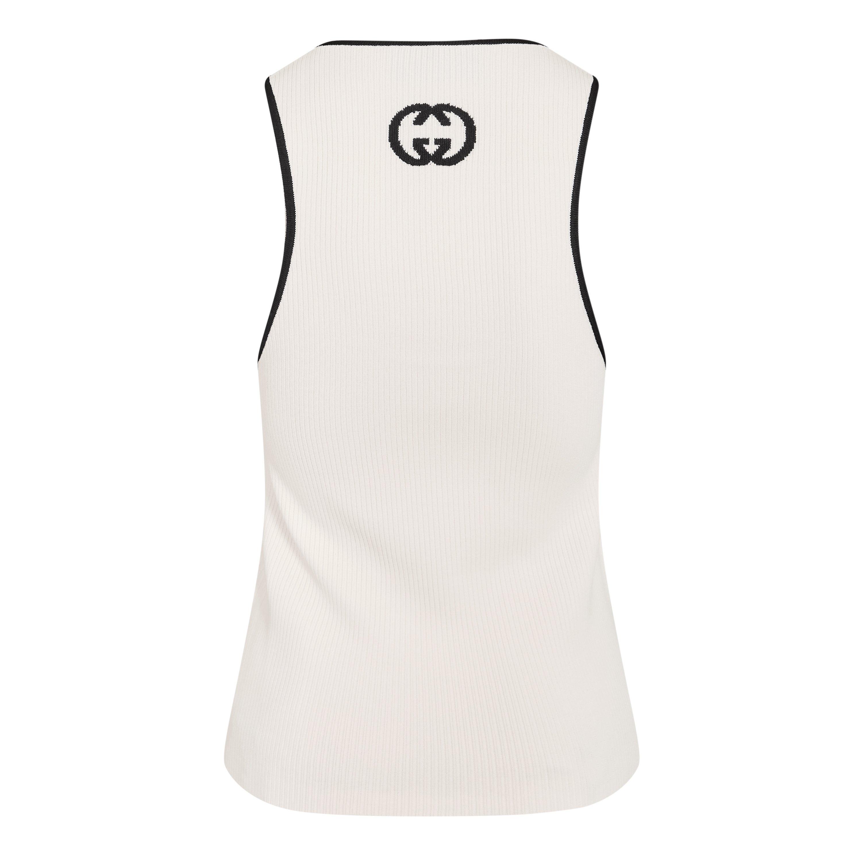 White/Blk - Gucci - Gucci Bk Logo Vest Ld62 - 2