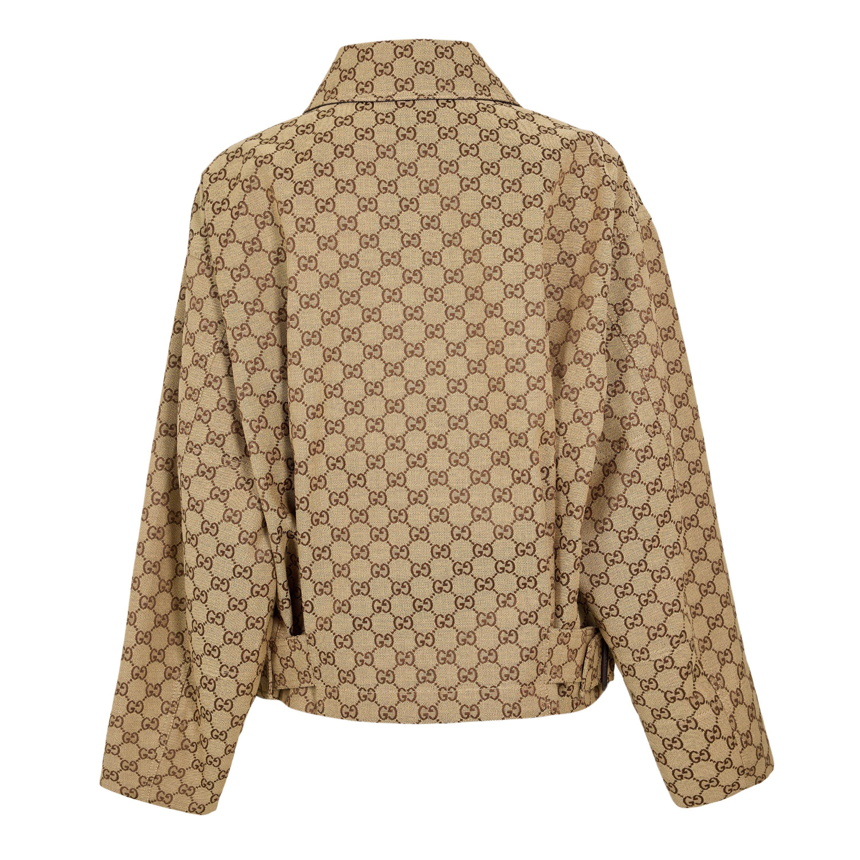 Camel/Ebony - Gucci - Gucci GG Canvs Bombr Ld62 - 2