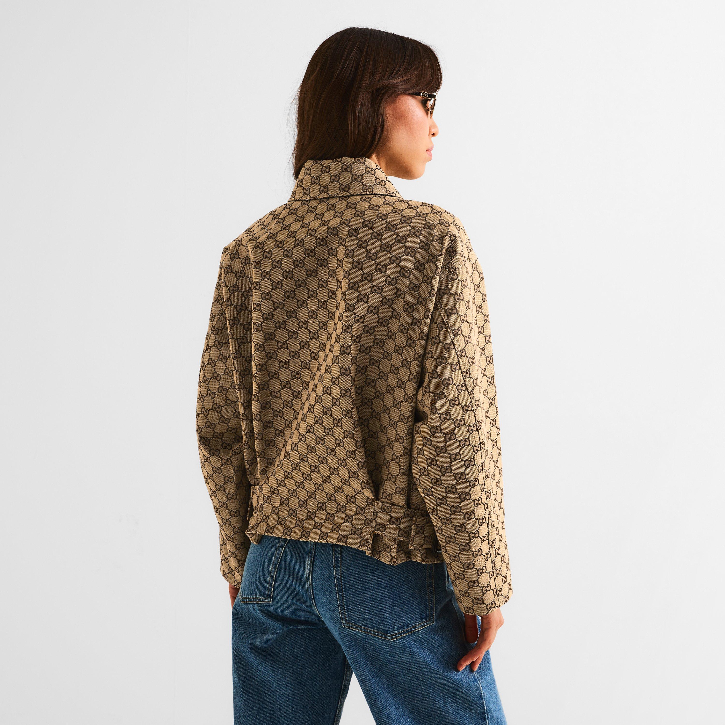 Camel/Ebony - Gucci - Women's Coach Jacket - 4